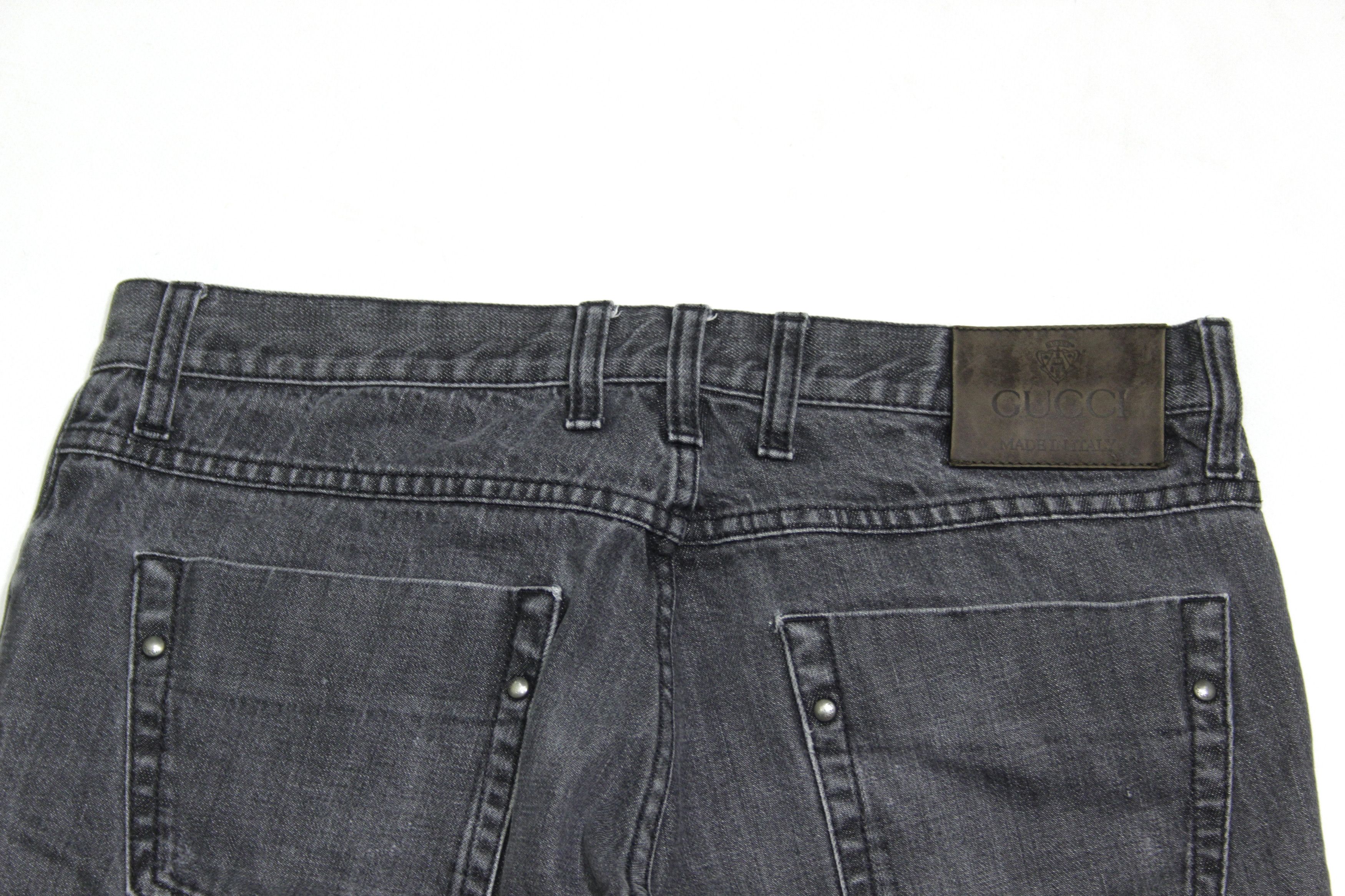Gucci Denim Washed Cut Off Shorts Size US 30 / EU 46 - 4 Thumbnail