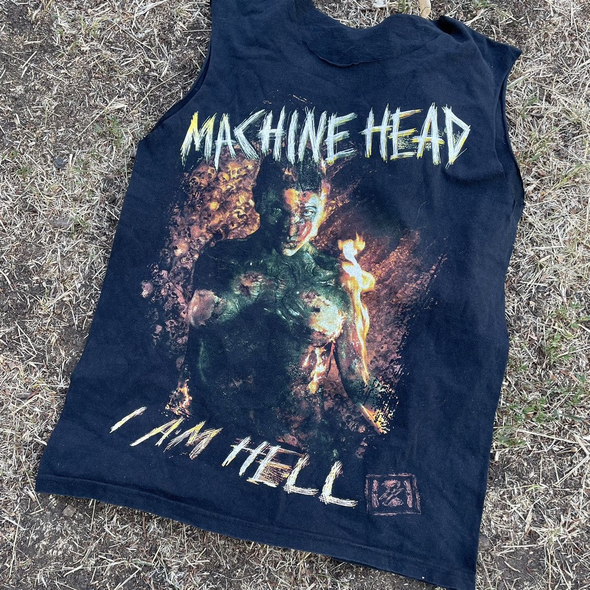 Vintage Vintage Y2K Machine Head Band Tee Graphic Grunge Oversized S Size US S / EU 44-46 / 1 - 5 Thumbnail