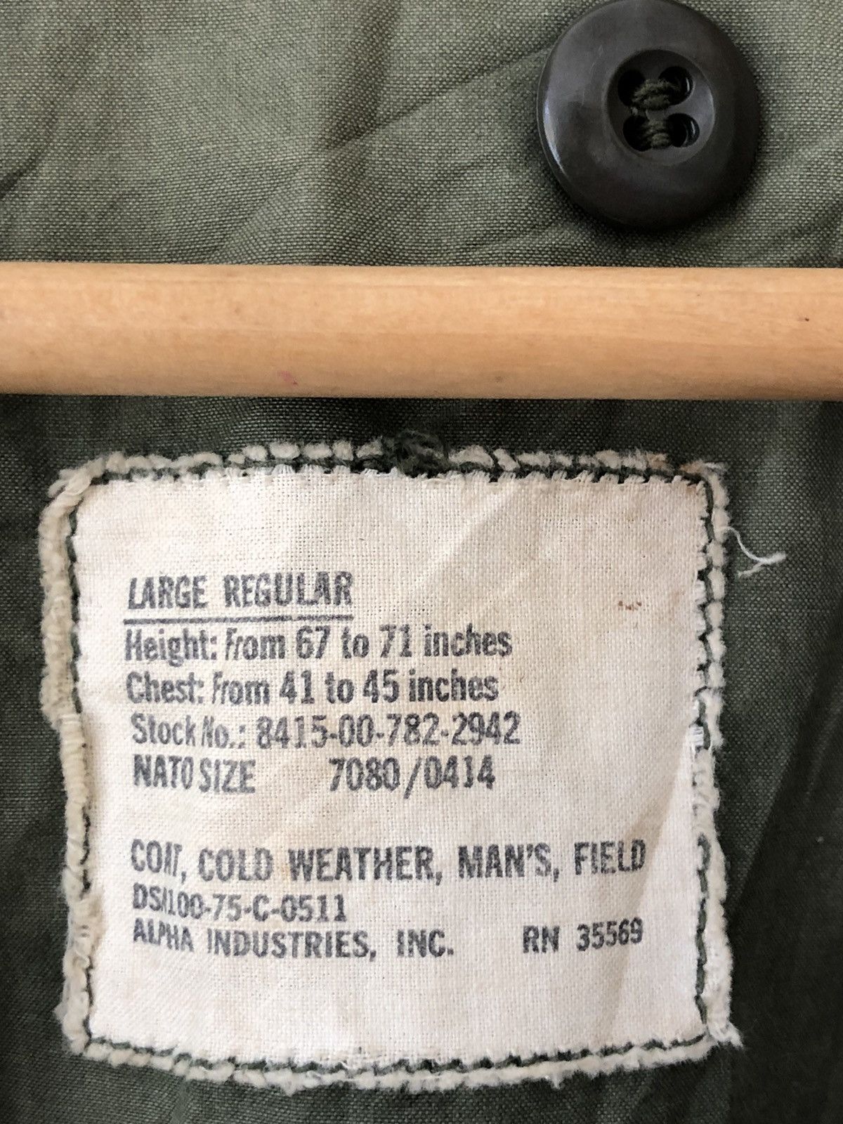 Alpha Industries Nato War Jacket Cold Weather Mens Jacket Alpha Industries Size US L / EU 52-54 / 3 - 7 Thumbnail