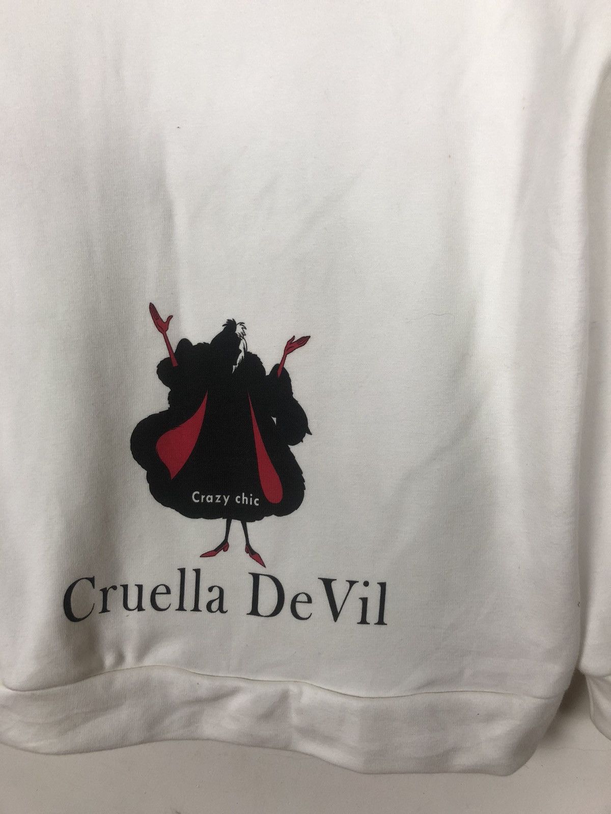 Anime × Cartoon Network × Disney Cruella De Vil Double Tone Hoodie Size US M / EU 48-50 / 2 - 7 Thumbnail
