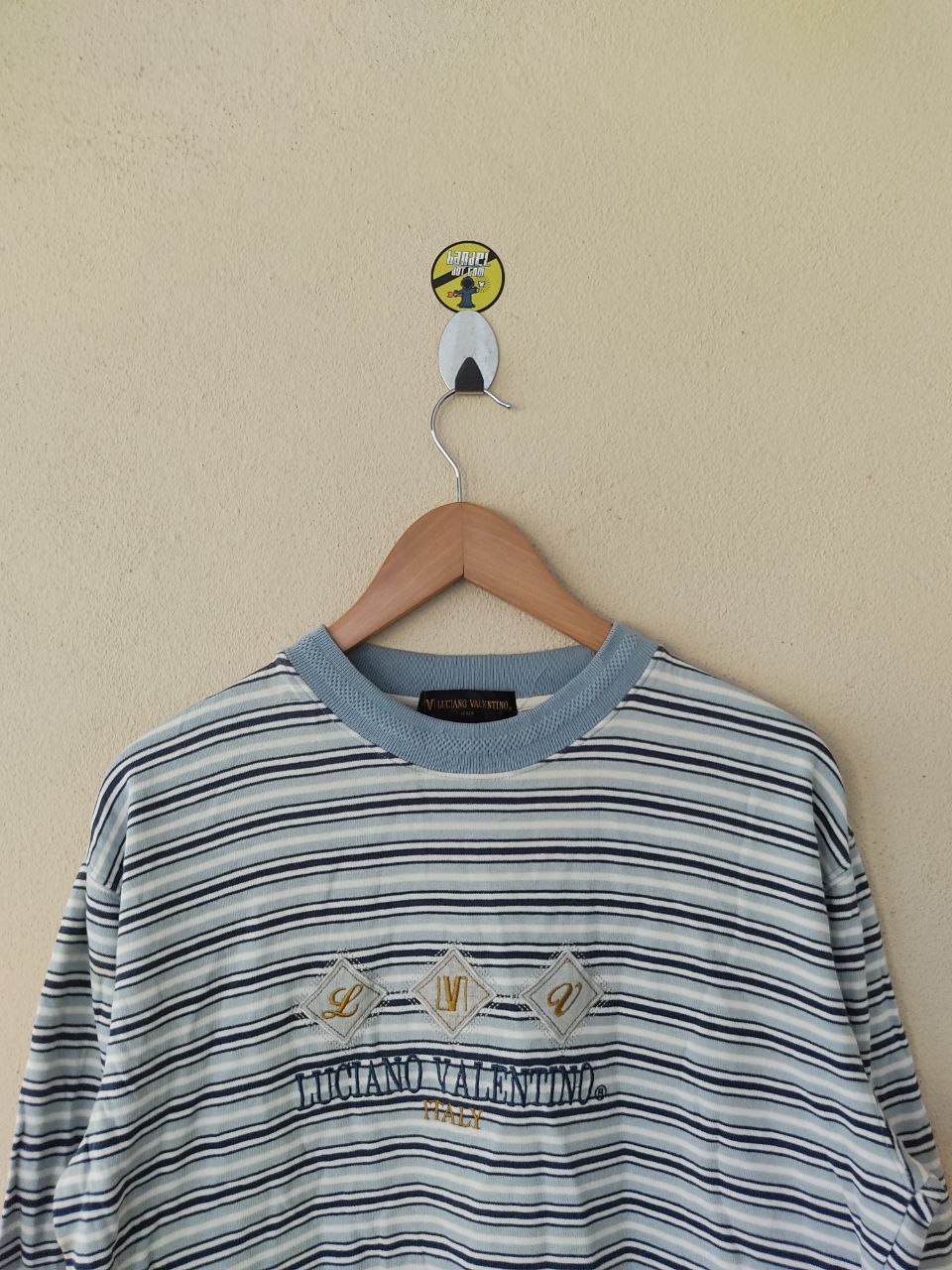 Valentino × Vintage VINTAGE LUCIANO VALENTINO STRIPE SWEATSHIRT Size US M / EU 48-50 / 2 - 2 Thumbnail