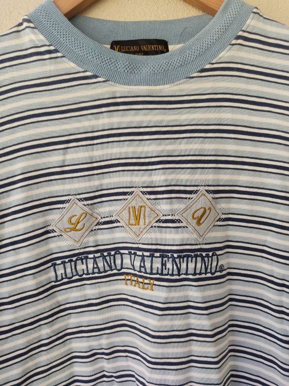 Valentino × Vintage VINTAGE LUCIANO VALENTINO STRIPE SWEATSHIRT Size US M / EU 48-50 / 2 - 4 Thumbnail