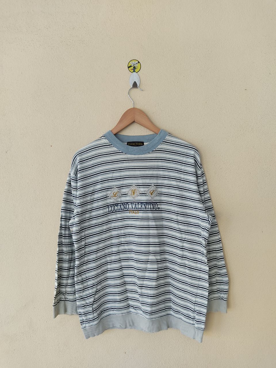 Valentino × Vintage VINTAGE LUCIANO VALENTINO STRIPE SWEATSHIRT Size US M / EU 48-50 / 2 - 1 Thumbnail