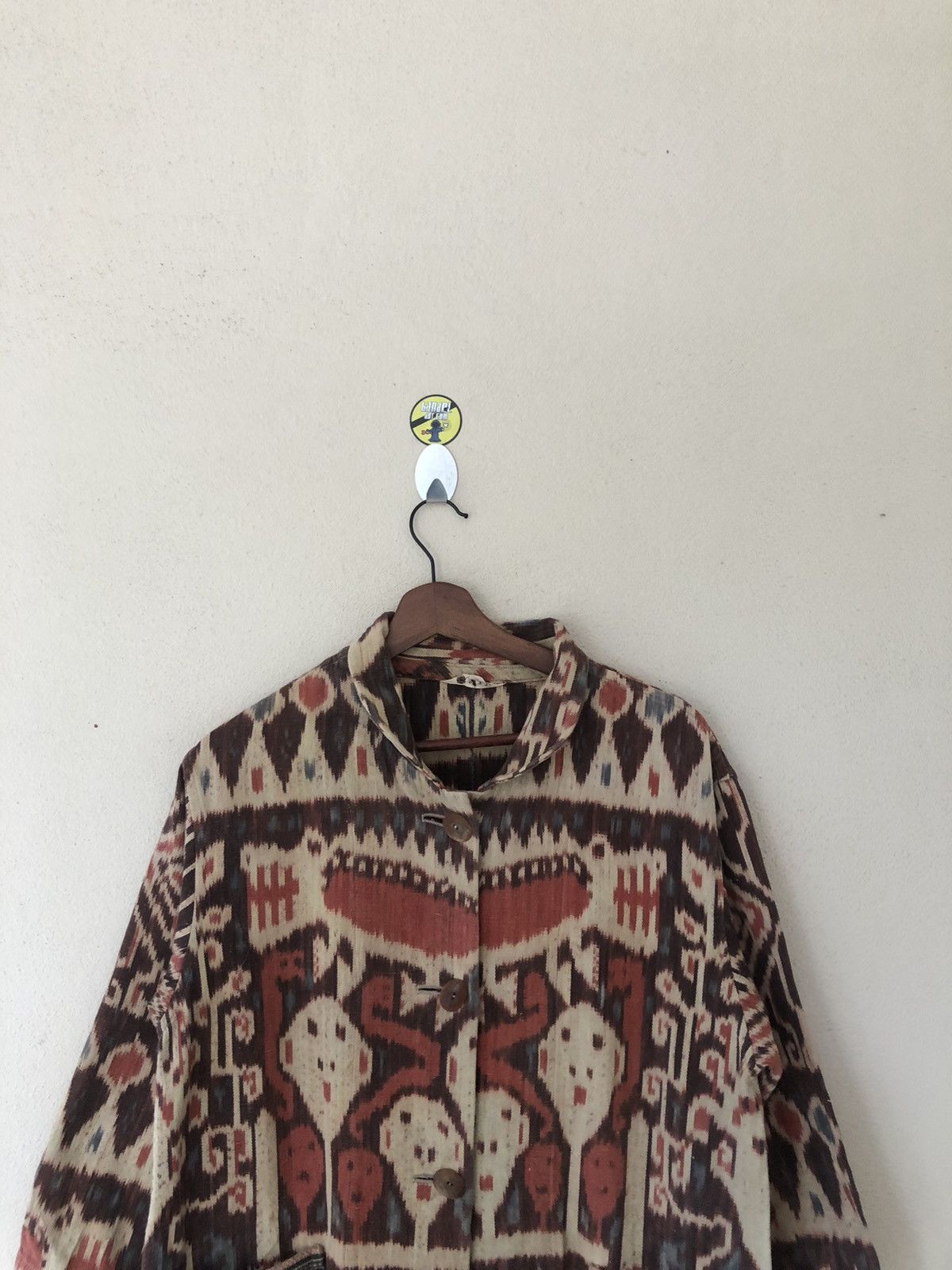 Japanese Brand INDIGENOUS TRIBE OVERPRINTED LONG JACKET Size US M / EU 48-50 / 2 - 2 Thumbnail