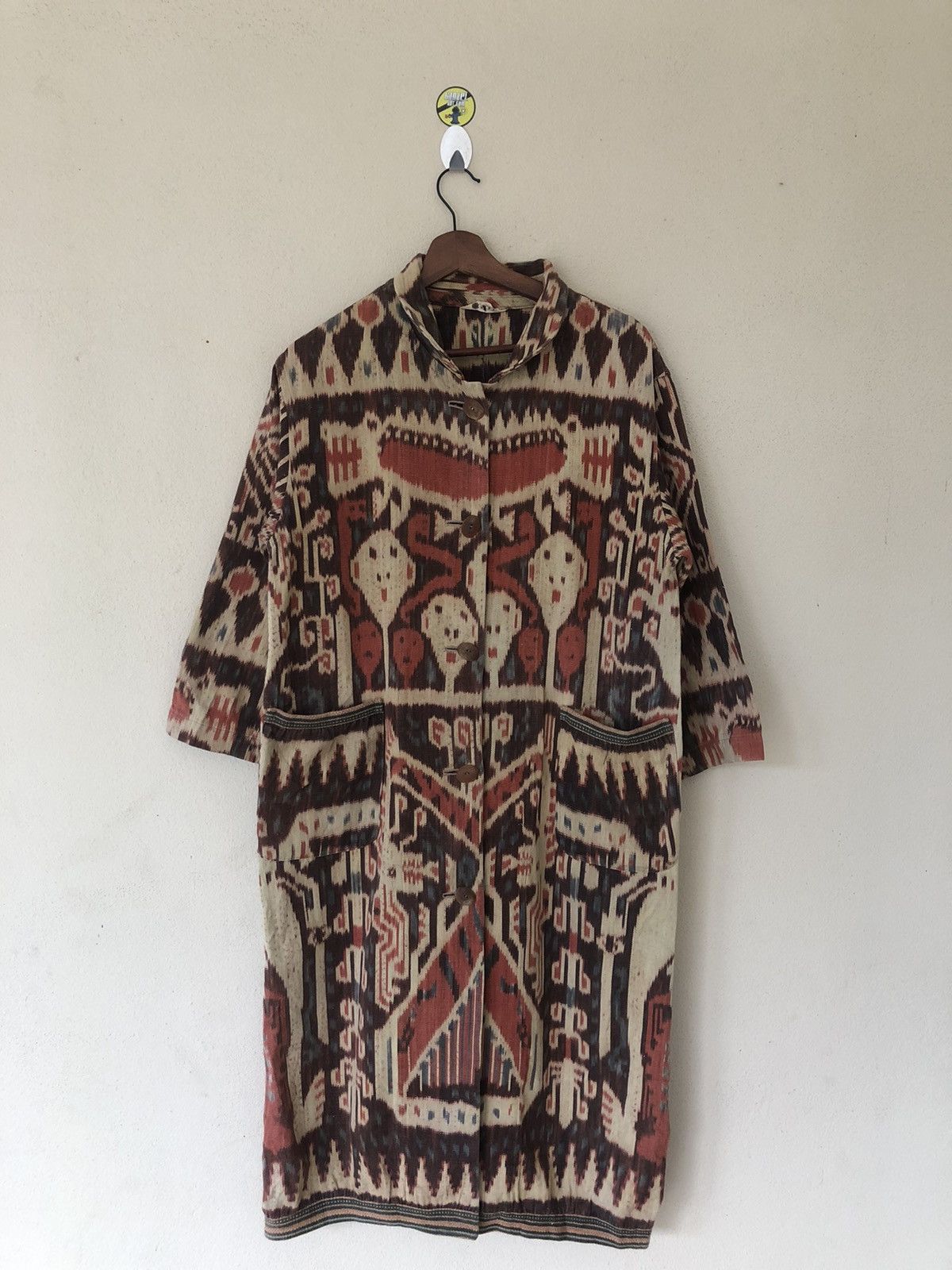 Japanese Brand INDIGENOUS TRIBE OVERPRINTED LONG JACKET Size US M / EU 48-50 / 2 - 1 Thumbnail