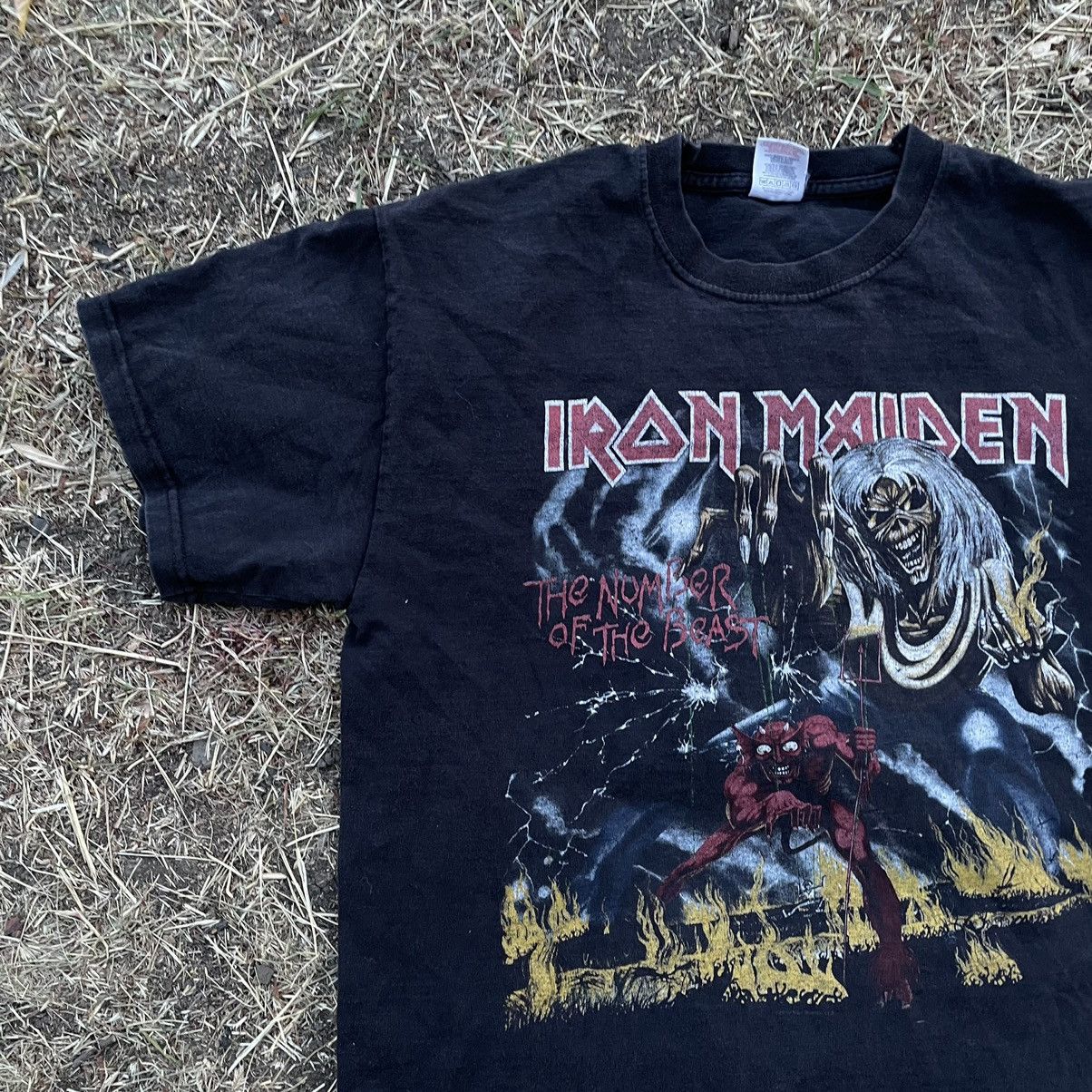 Band Tees Vintage Y2K Iron Maiden All Over Print Band Rock M Size US M / EU 48-50 / 2 - 2 Thumbnail