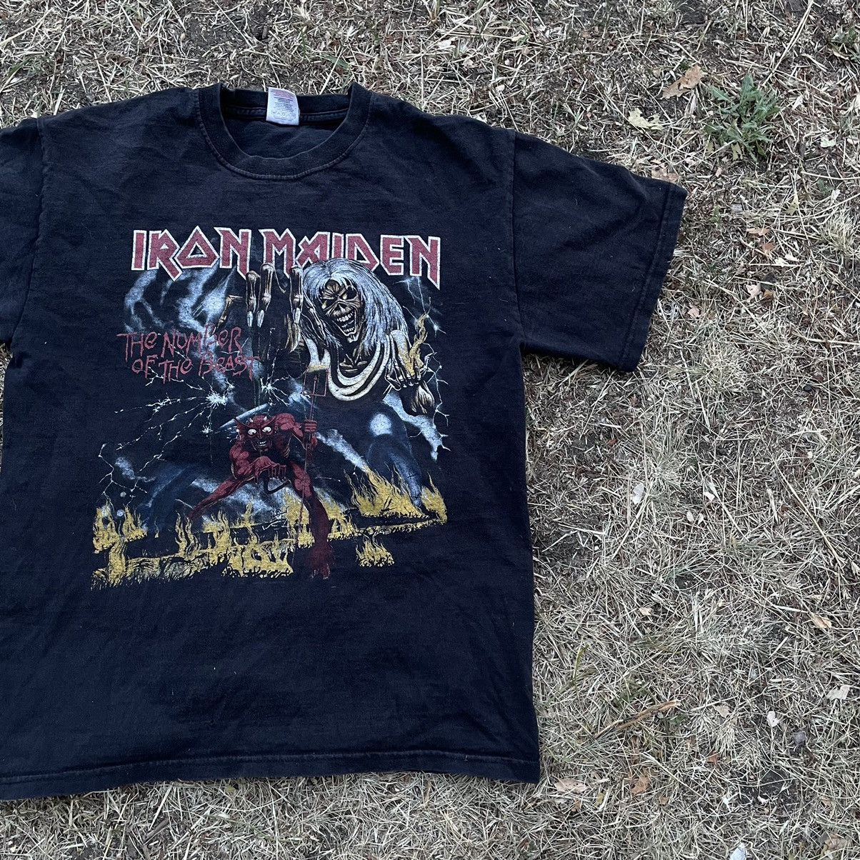 Band Tees Vintage Y2K Iron Maiden All Over Print Band Rock M Size US M / EU 48-50 / 2 - 3 Thumbnail