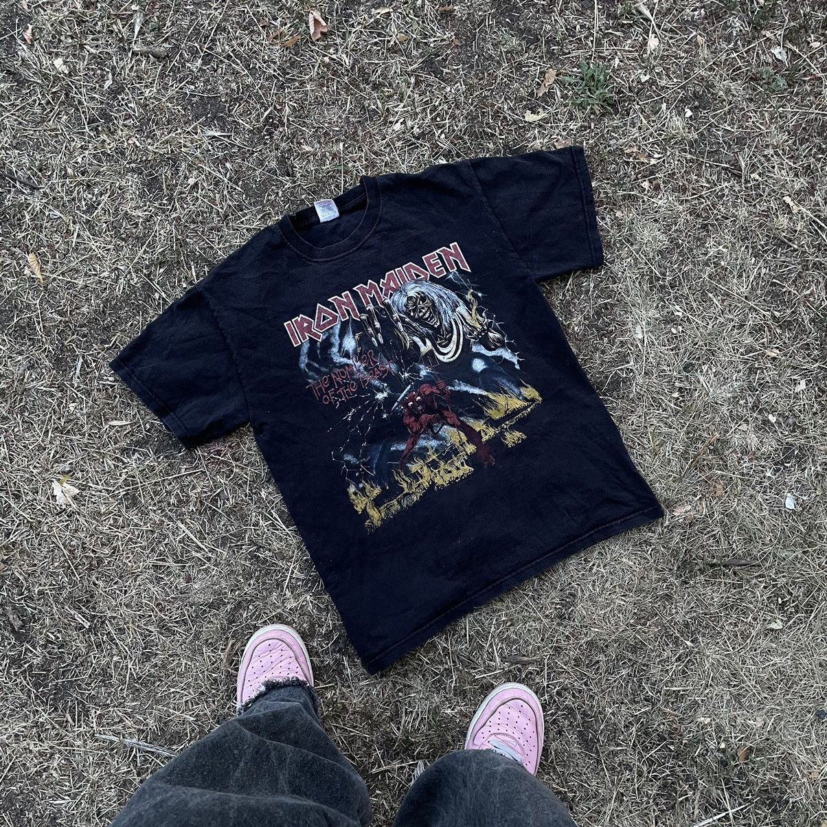 Band Tees Vintage Y2K Iron Maiden All Over Print Band Rock M Size US M / EU 48-50 / 2 - 5 Thumbnail