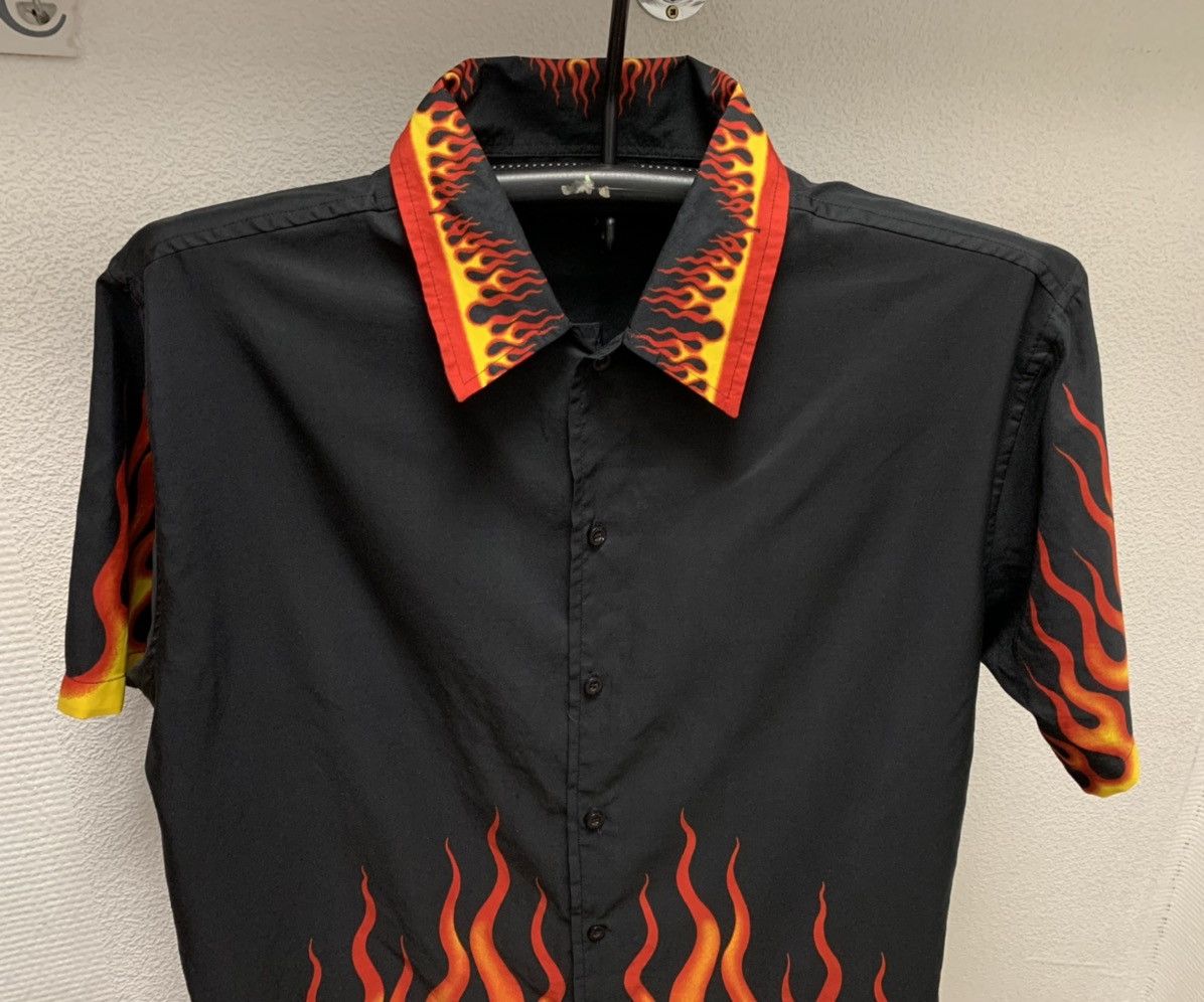 Japanese Brand Duke Crazy shirt flame vintage dragonball streetwear L Size US XL / EU 56 / 4 - 7 Thumbnail