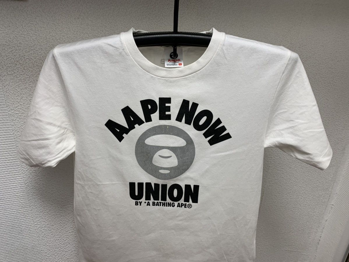 Aape Aape union big logo white t-shirt S sz Japanese brand Size US S / EU 44-46 / 1 - 2 Thumbnail
