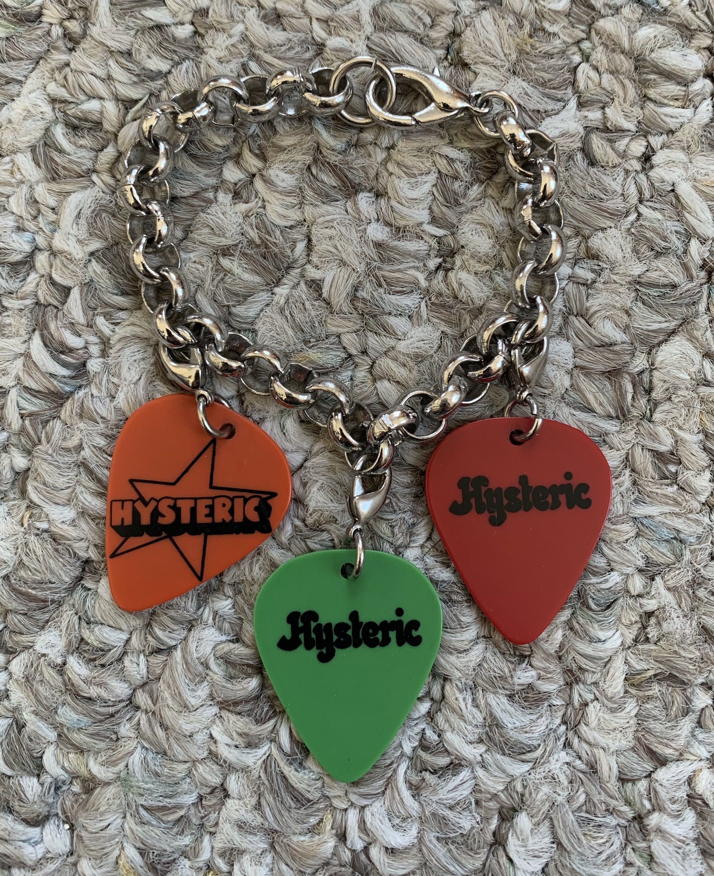 Hysteric Glamour Guitar Pick Charm Bracelet | eBay