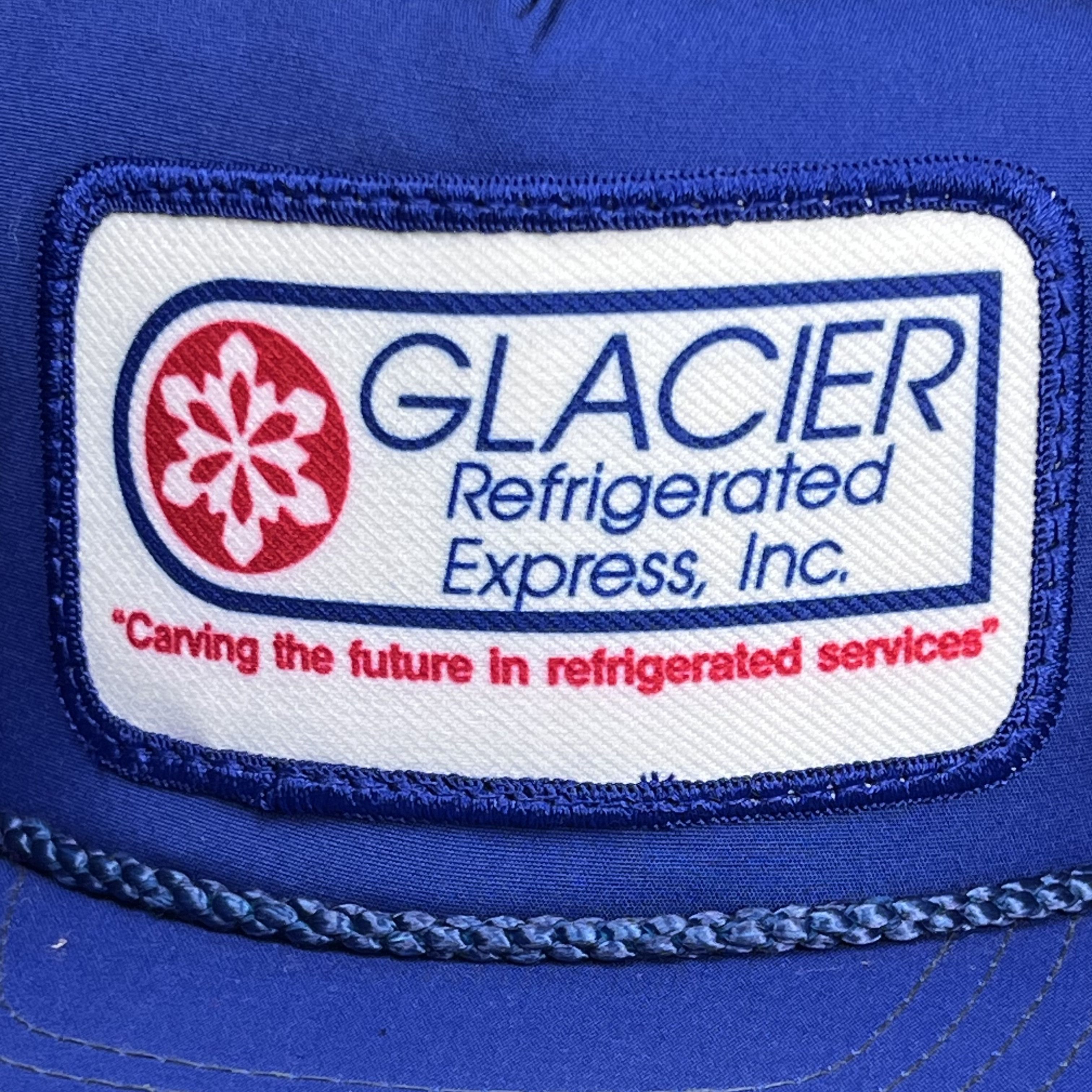 Vintage 1990's Vintage Glacier Refrigerated Express, Inc Strap Hat Size ONE SIZE - 2 Preview