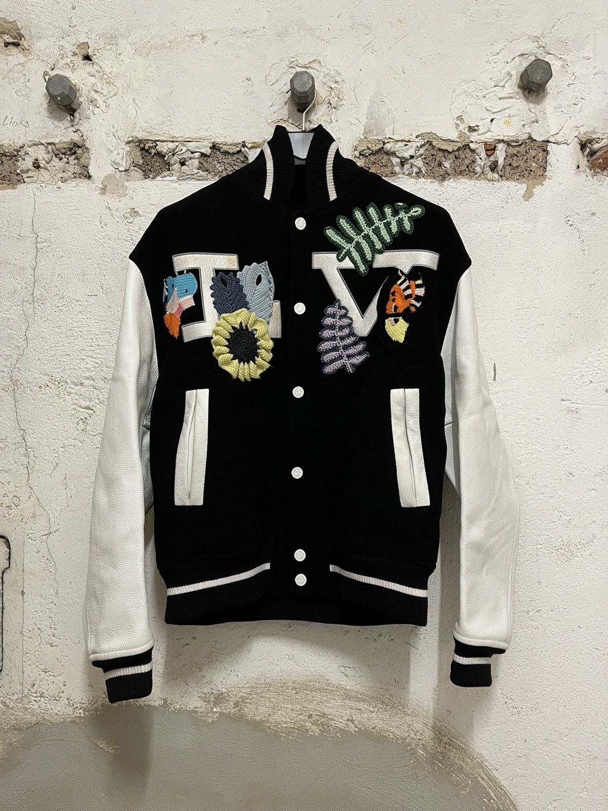 Louis Vuitton 2020 Crochet Varsity Varsity Jacket - Black