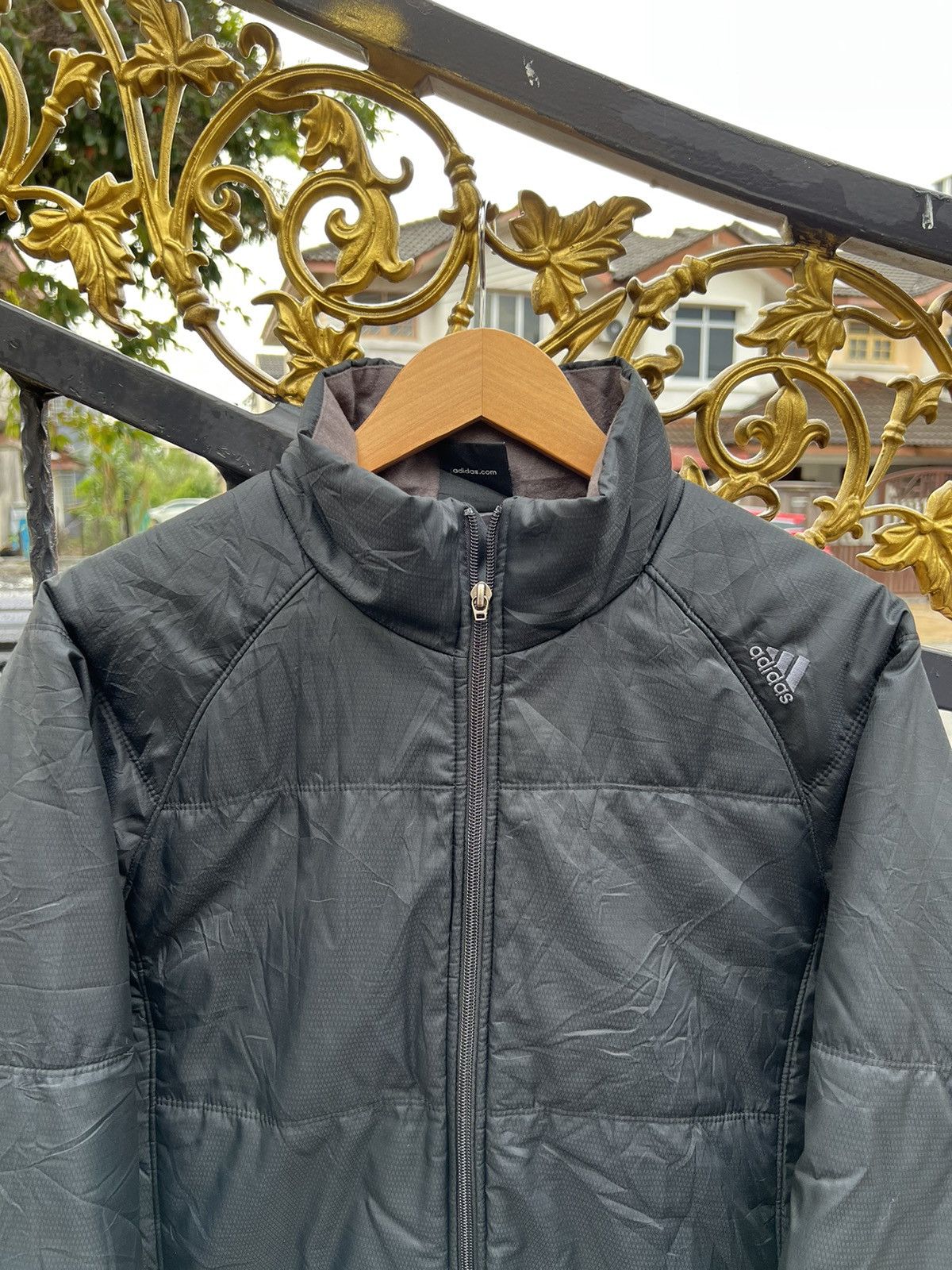 Adidas × Vintage Vintage Adidas Climaproof like Puffer Jacket Size US L / EU 52-54 / 3 - 3 Thumbnail