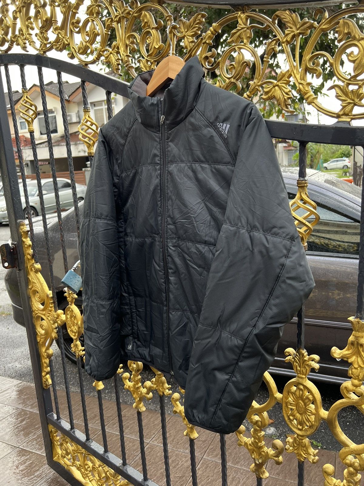 Adidas × Vintage Vintage Adidas Climaproof like Puffer Jacket Size US L / EU 52-54 / 3 - 2 Thumbnail