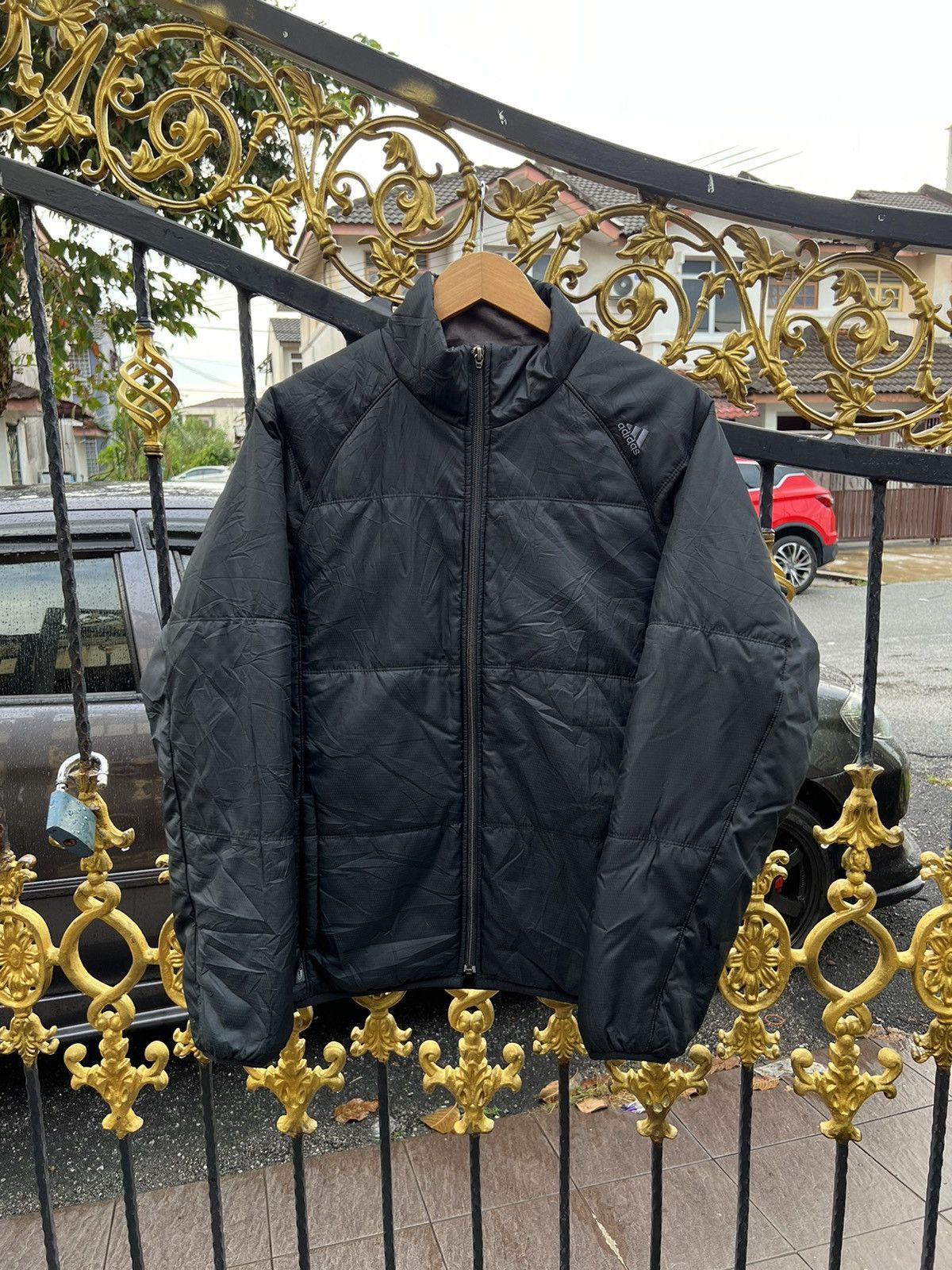 Adidas × Vintage Vintage Adidas Climaproof like Puffer Jacket Size US L / EU 52-54 / 3 - 1 Thumbnail