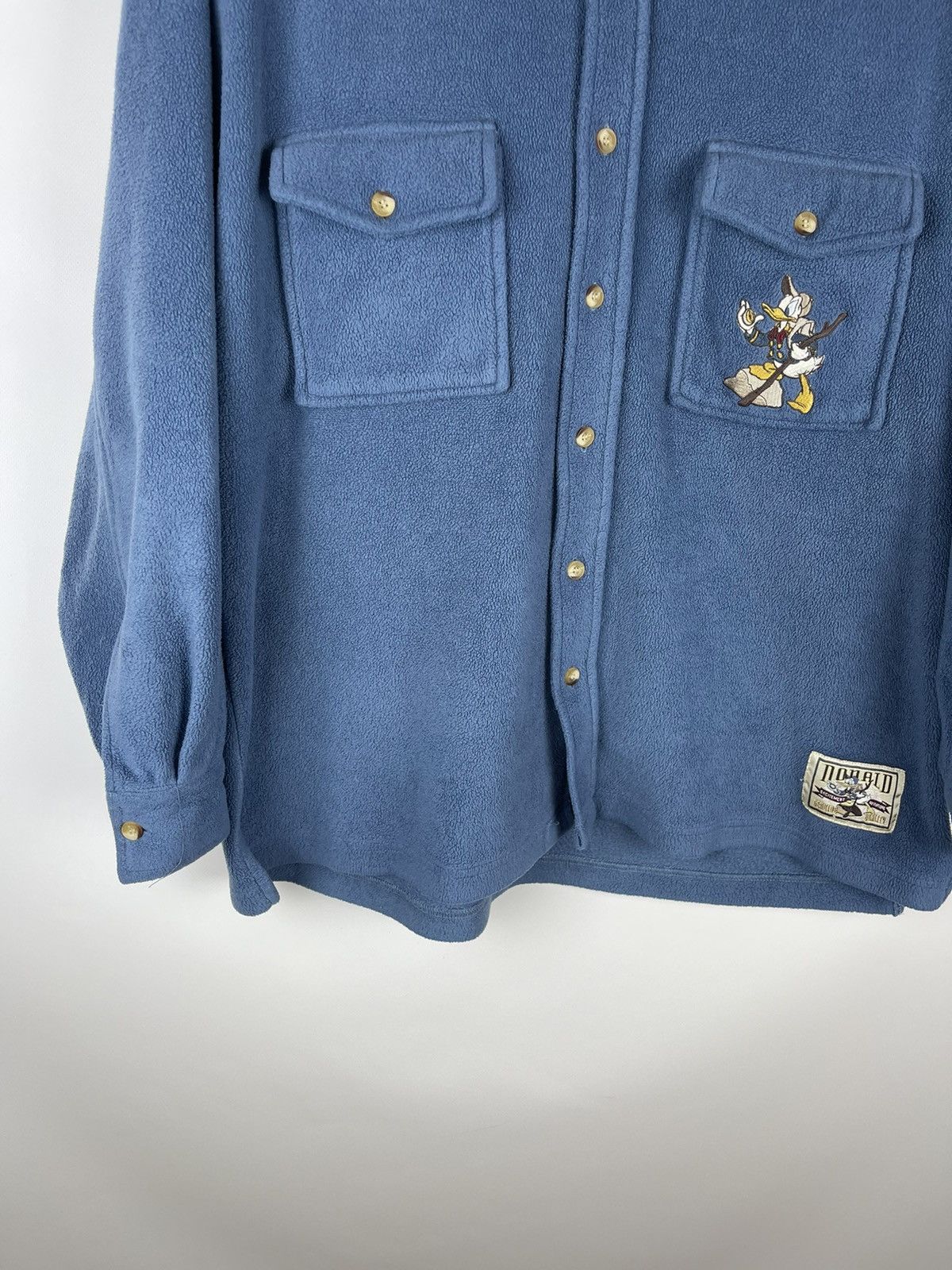 Disney × Vintage Disney store vintage 90s Donald Duck fleece shirt overshirt Size US S / EU 44-46 / 1 - 3 Thumbnail