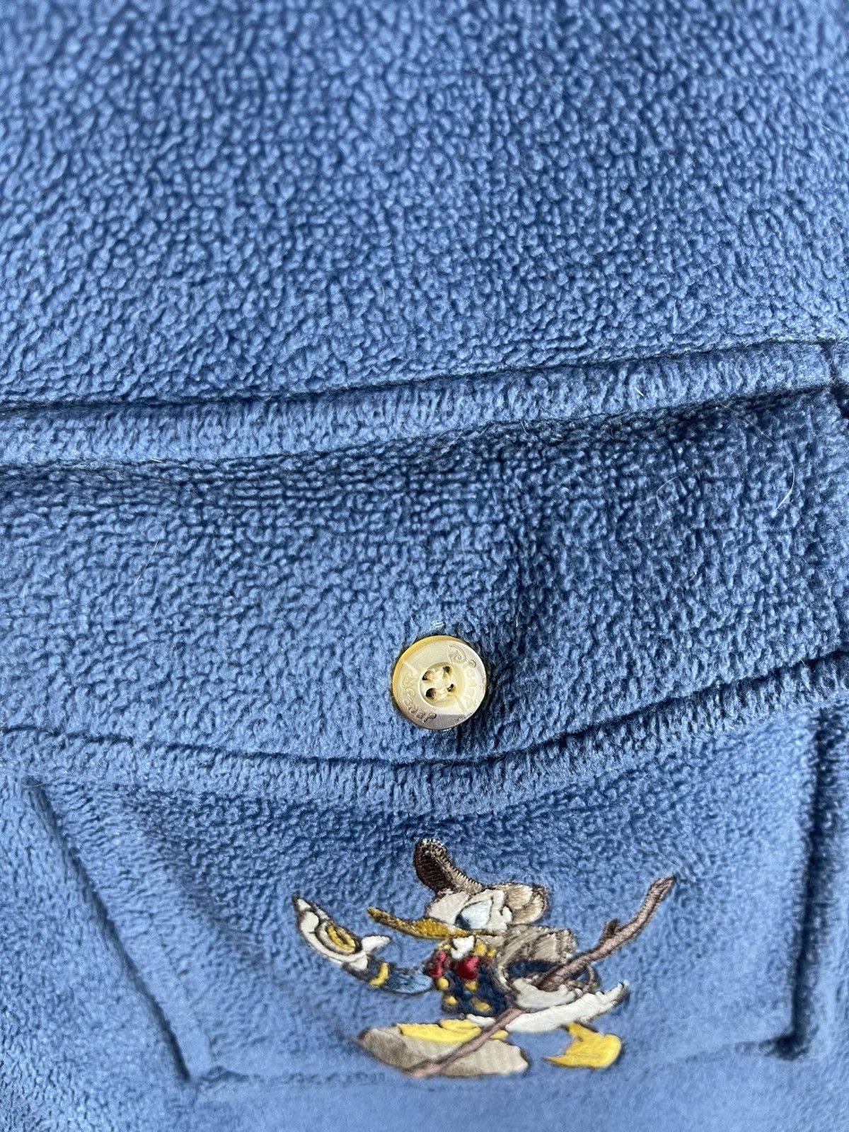 Disney × Vintage Disney store vintage 90s Donald Duck fleece shirt overshirt Size US S / EU 44-46 / 1 - 7 Thumbnail