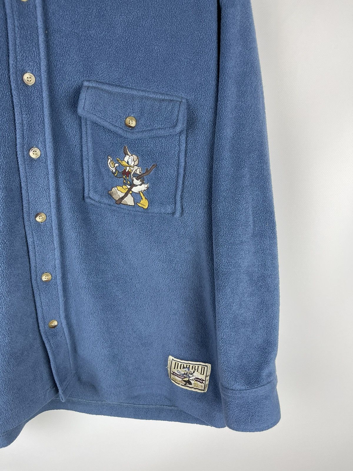 Disney × Vintage Disney store vintage 90s Donald Duck fleece shirt overshirt Size US S / EU 44-46 / 1 - 4 Thumbnail