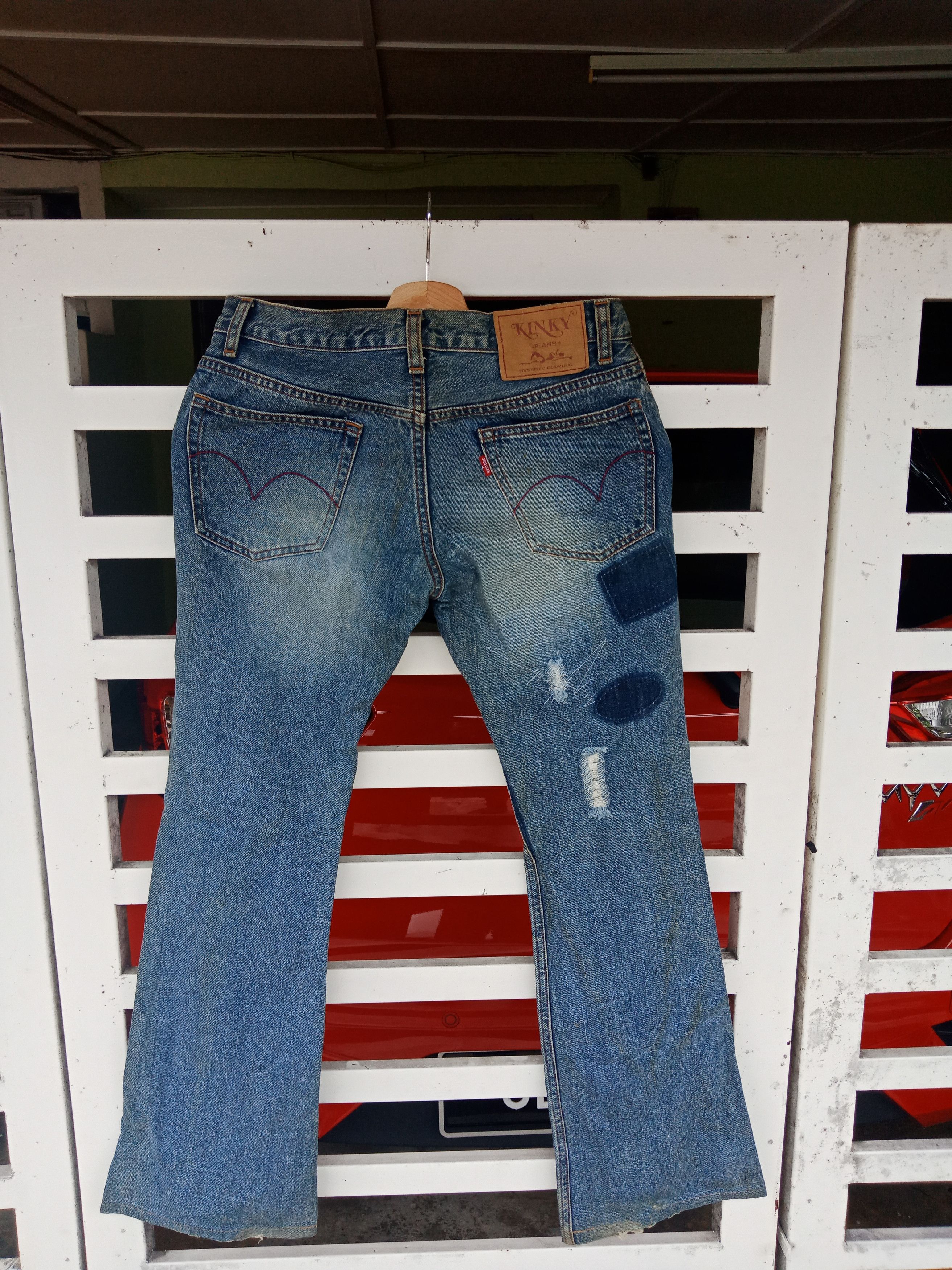 Hysteric Glamour Hysteric Glamour Patches Patchwork Boot Cut Size US 29 - 2 Thumbnail