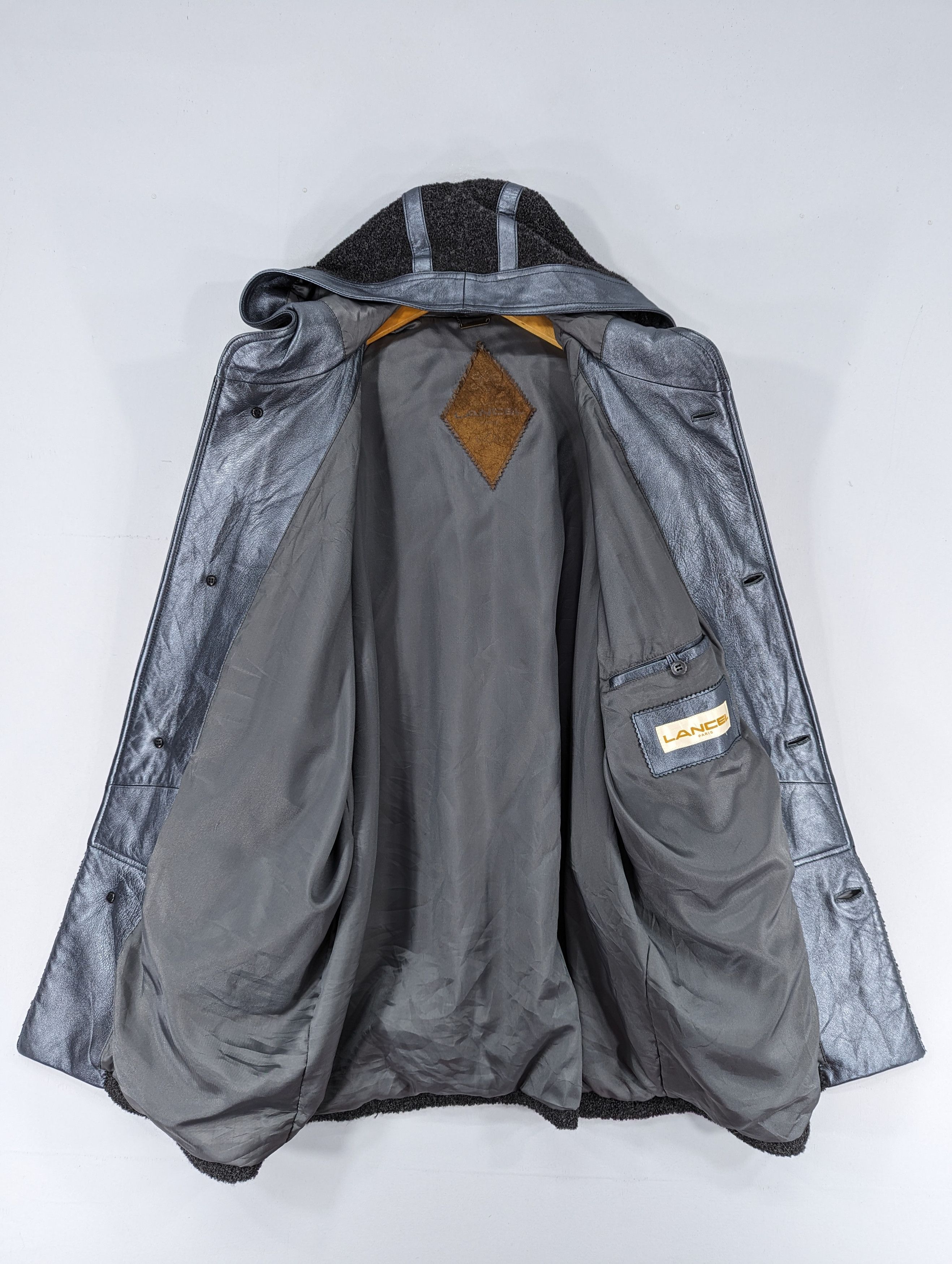 Lancel 🔥RARE🔥Vintage 2 in 1 Lancel Paris Wool Hooded Jacket Size US M / EU 48-50 / 2 - 11 Thumbnail