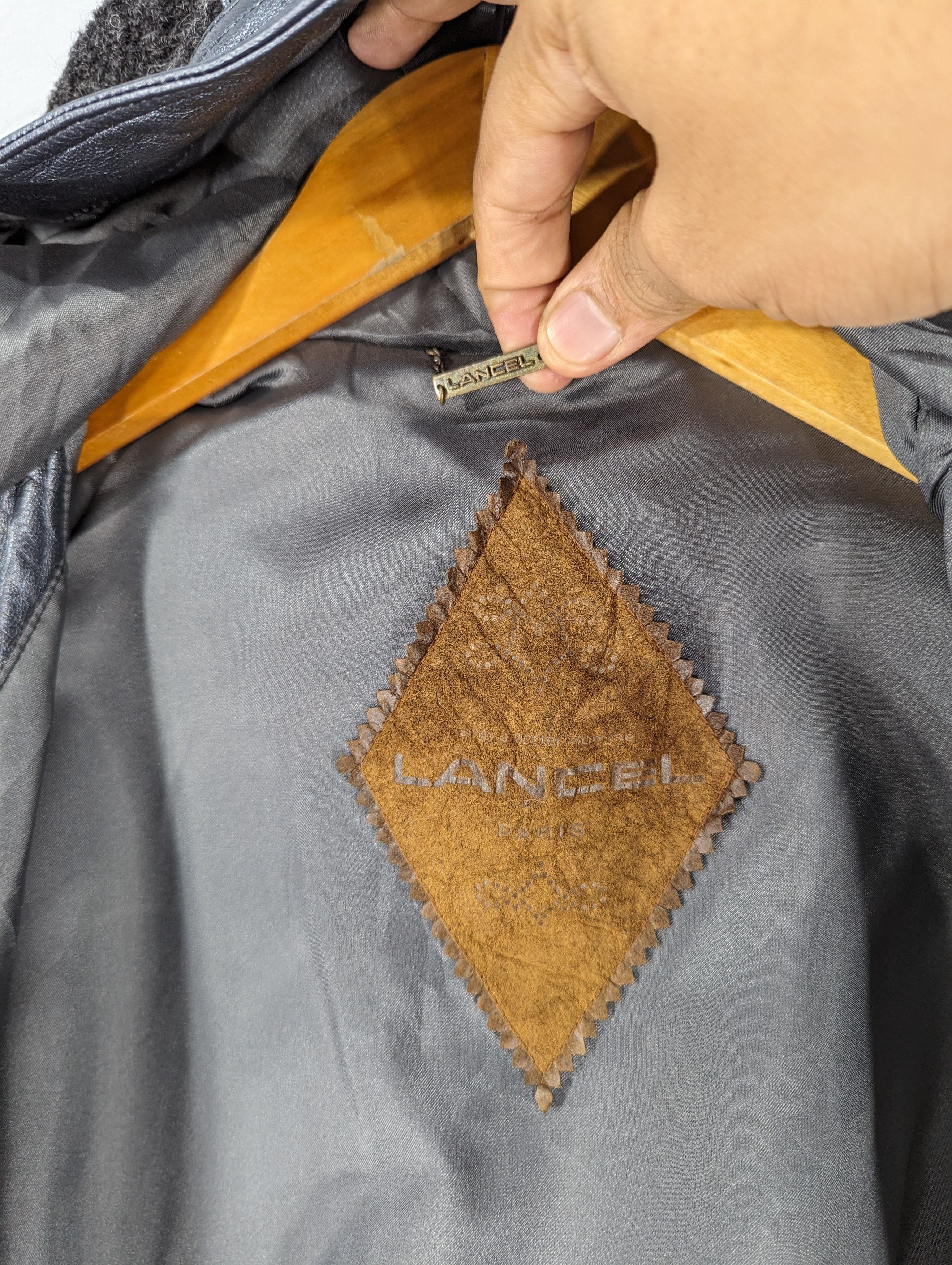 Lancel 🔥RARE🔥Vintage 2 in 1 Lancel Paris Wool Hooded Jacket Size US M / EU 48-50 / 2 - 12 Thumbnail
