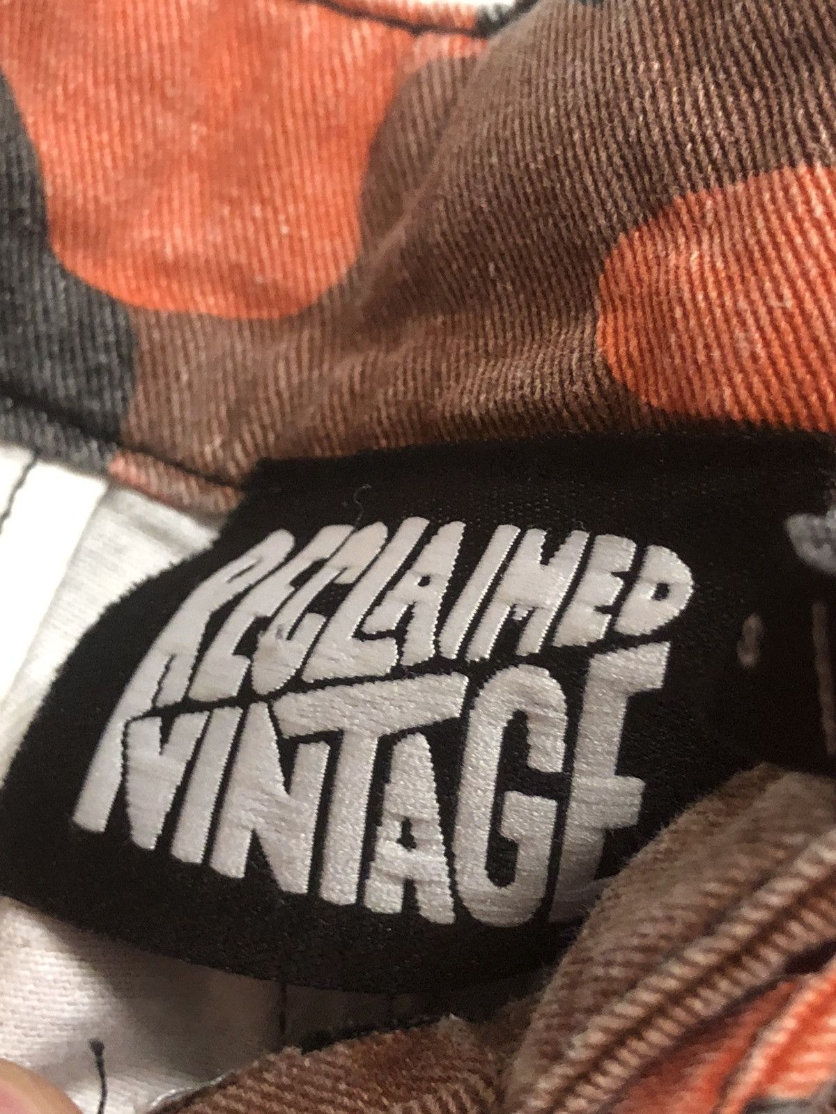 Designer × Vintage Reclaimed vintage orange cargo paint fashion Y2K Size US 30 / EU 46 - 4 Thumbnail