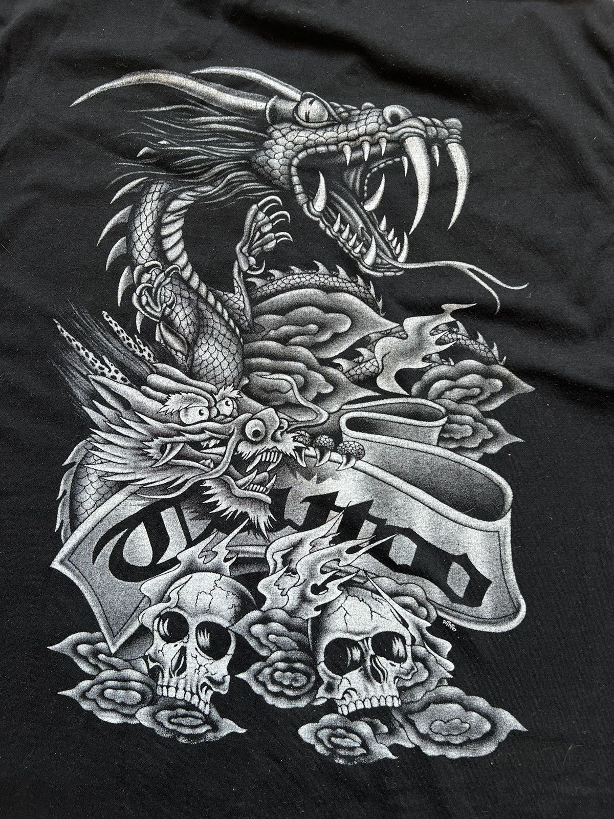 Japanese Brand × Vintage Vintage Y2K Japanese Dragon Ed Hardy Style Tee Shirt Size US L / EU 52-54 / 3 - 8 Thumbnail