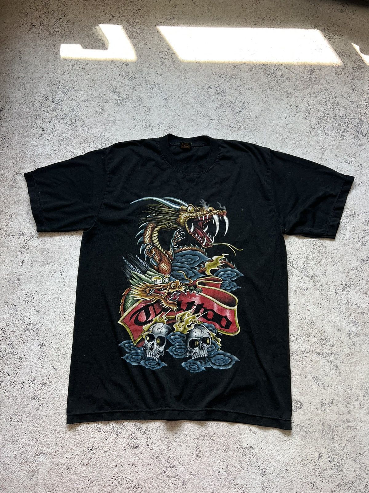 Japanese Brand × Vintage Vintage Y2K Japanese Dragon Ed Hardy Style Tee Shirt Size US L / EU 52-54 / 3 - 1 Thumbnail