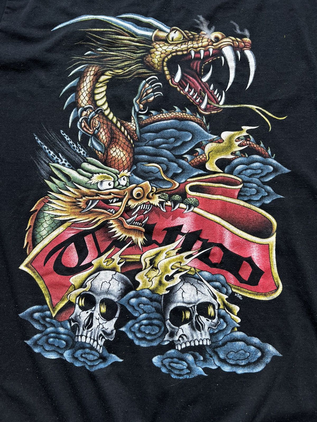 Japanese Brand × Vintage Vintage Y2K Japanese Dragon Ed Hardy Style Tee Shirt Size US L / EU 52-54 / 3 - 5 Thumbnail