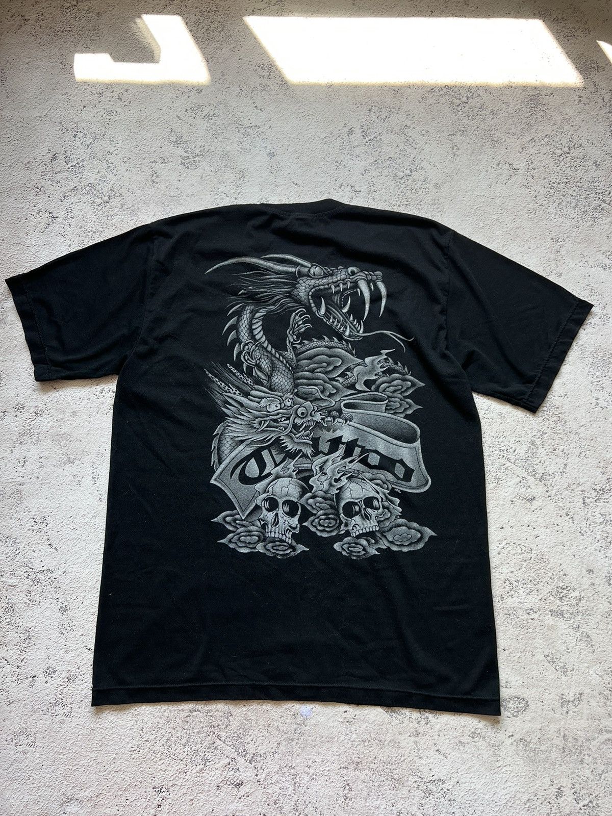 Japanese Brand × Vintage Vintage Y2K Japanese Dragon Ed Hardy Style Tee Shirt Size US L / EU 52-54 / 3 - 2 Thumbnail