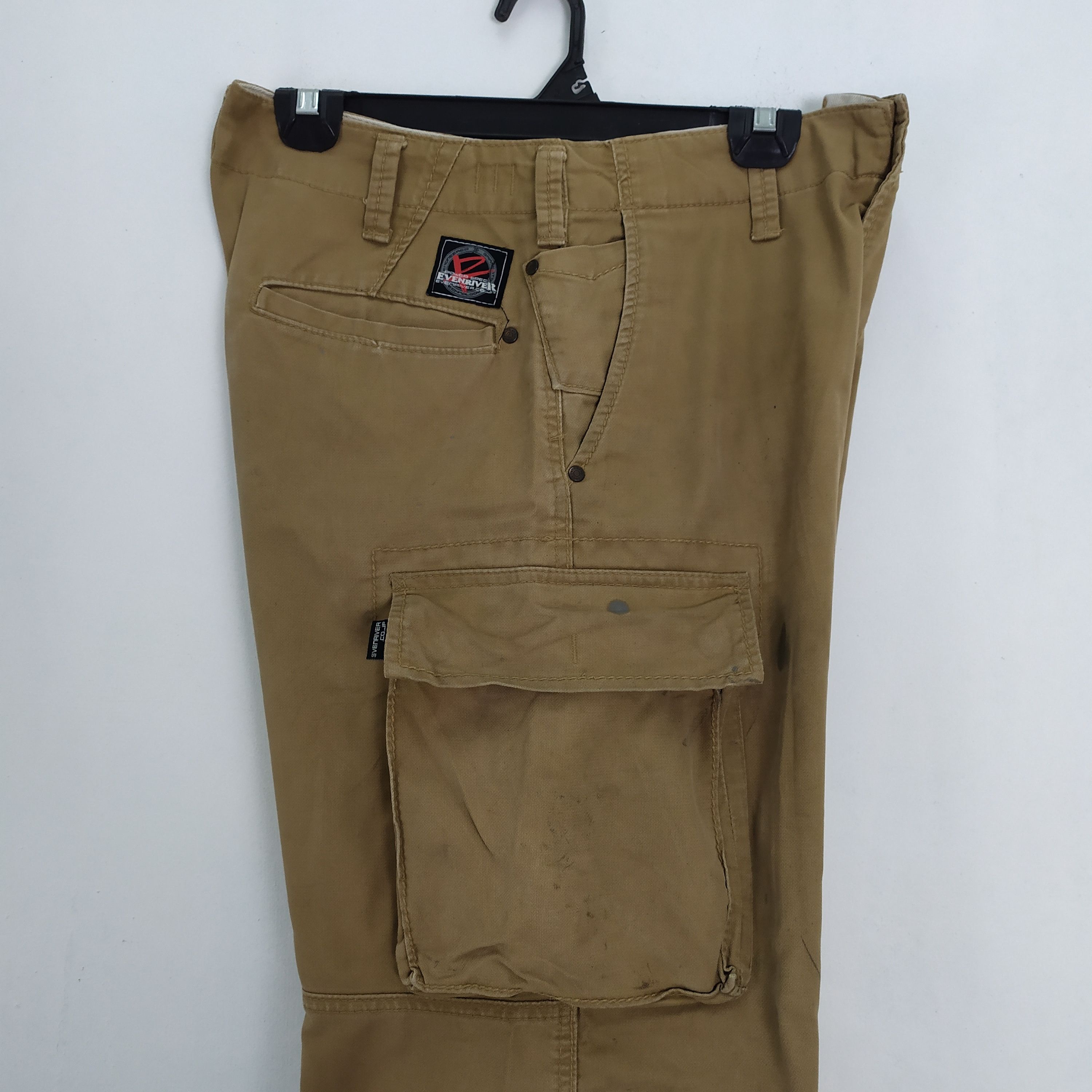 If Six Was Nine × Japanese Brand EVENRIVER BAGGY FADED CARGO PANTS Size US 29 - 14 Thumbnail