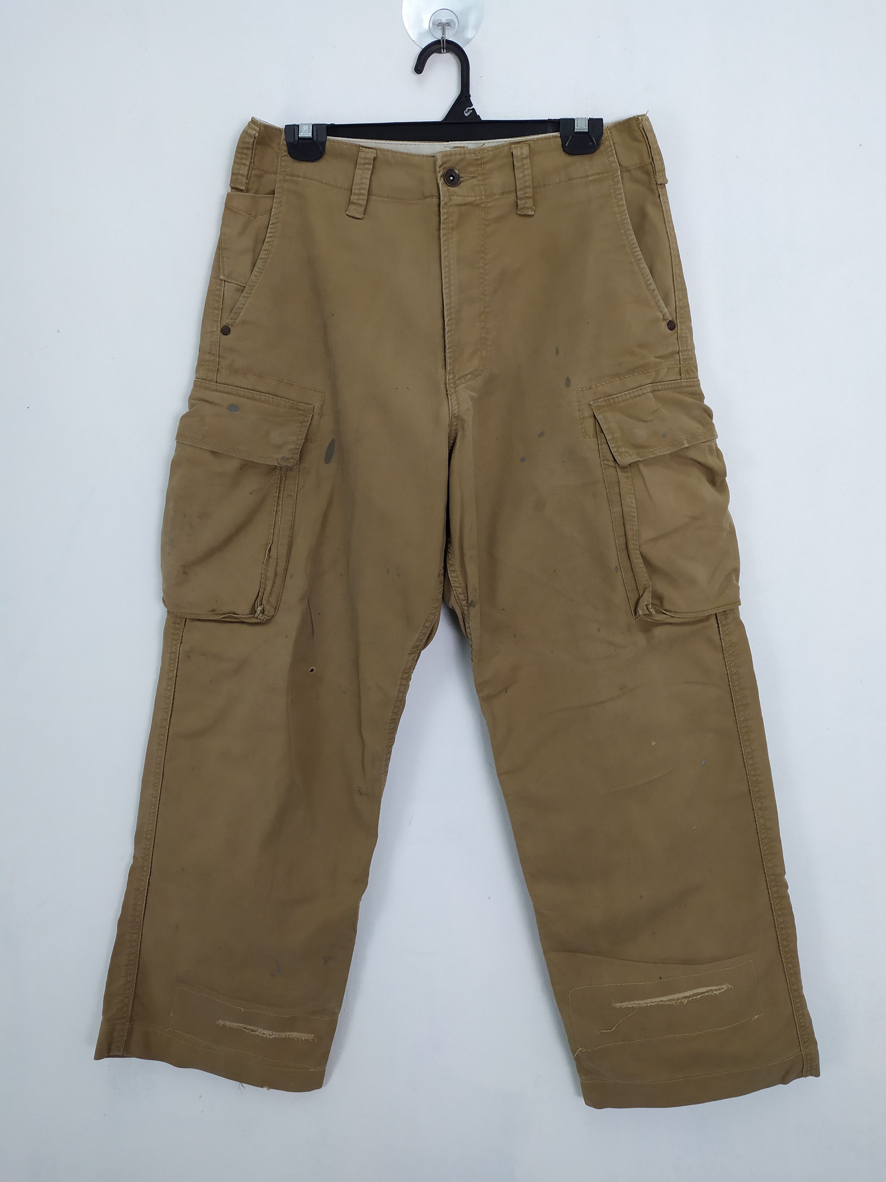 If Six Was Nine × Japanese Brand EVENRIVER BAGGY FADED CARGO PANTS Size US 29 - 1 Thumbnail