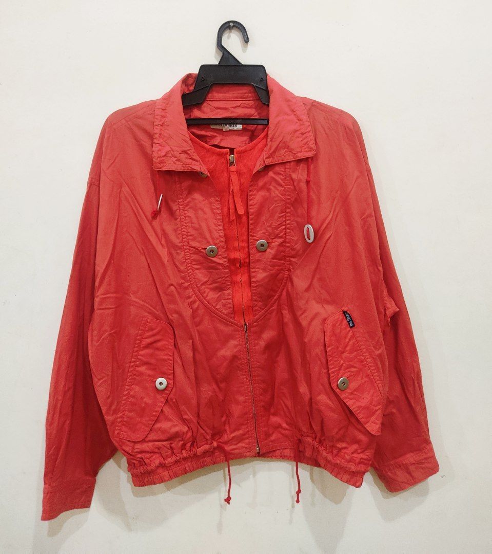 Japanese Brand × Vintage Vintage Pia Sports Red Bombers Size US L / EU 52-54 / 3 - 1 Thumbnail