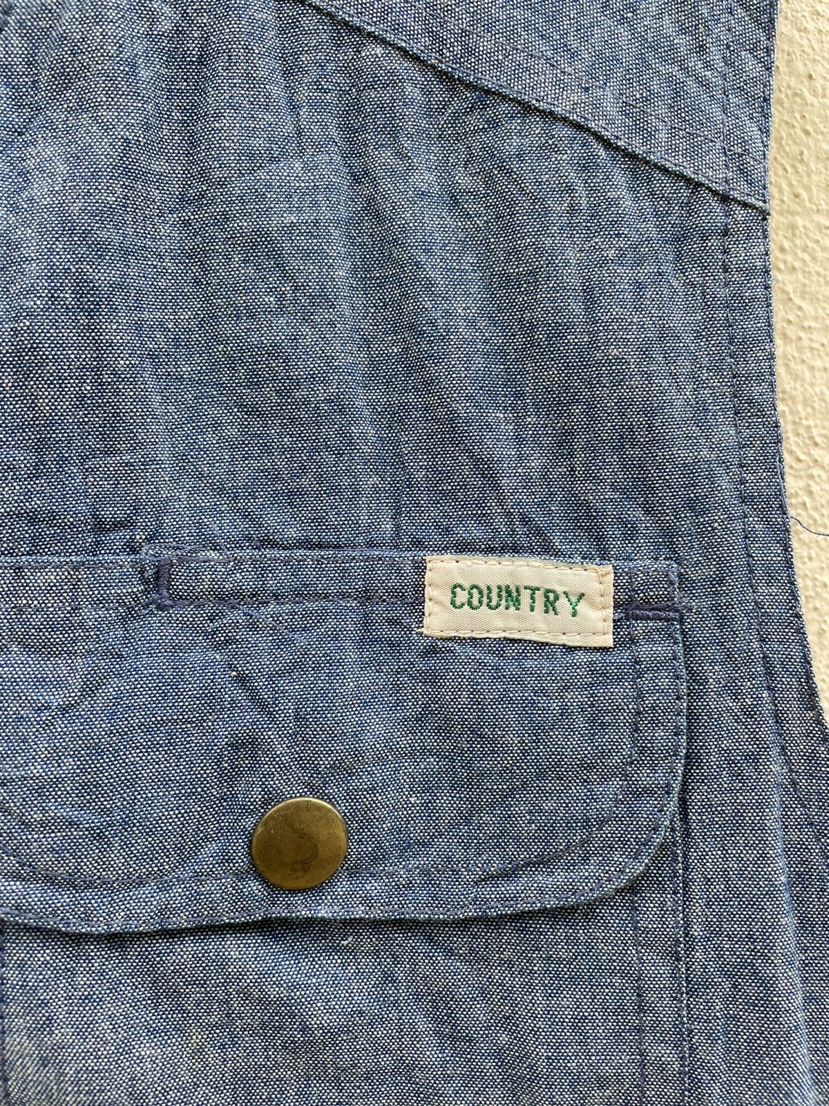 Japanese Brand × Vintage VINTAGE COUNTRY LIFE DENIM VEST Size US M / EU 48-50 / 2 - 8 Thumbnail