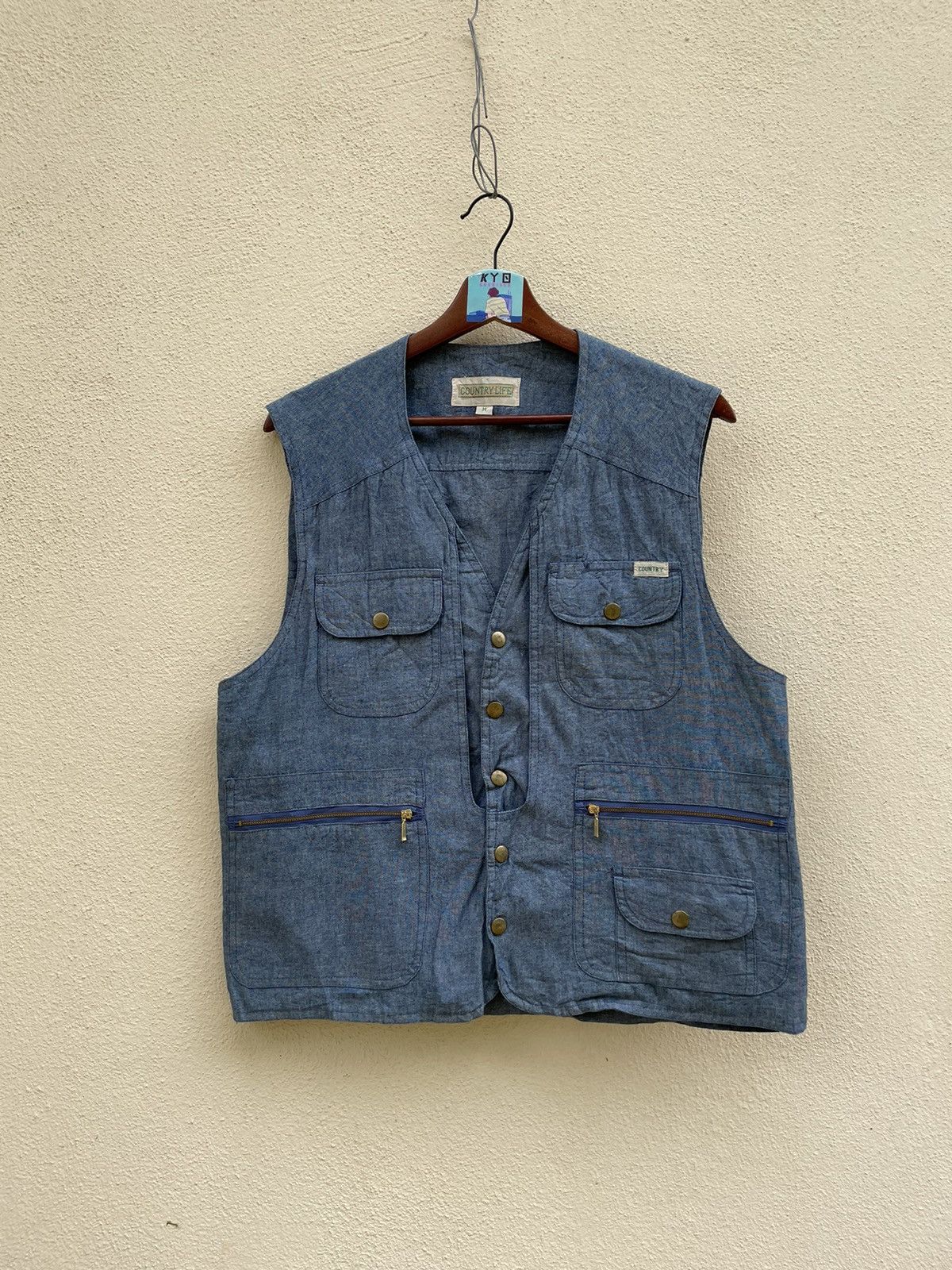 Japanese Brand × Vintage VINTAGE COUNTRY LIFE DENIM VEST Size US M / EU 48-50 / 2 - 1 Thumbnail