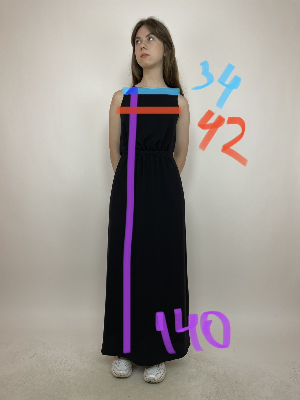 Aspesi × Designer ASPESI Maxi Dress Black Womens size 38 Size XS / US 0-2 / IT 36-38 - 12 Thumbnail