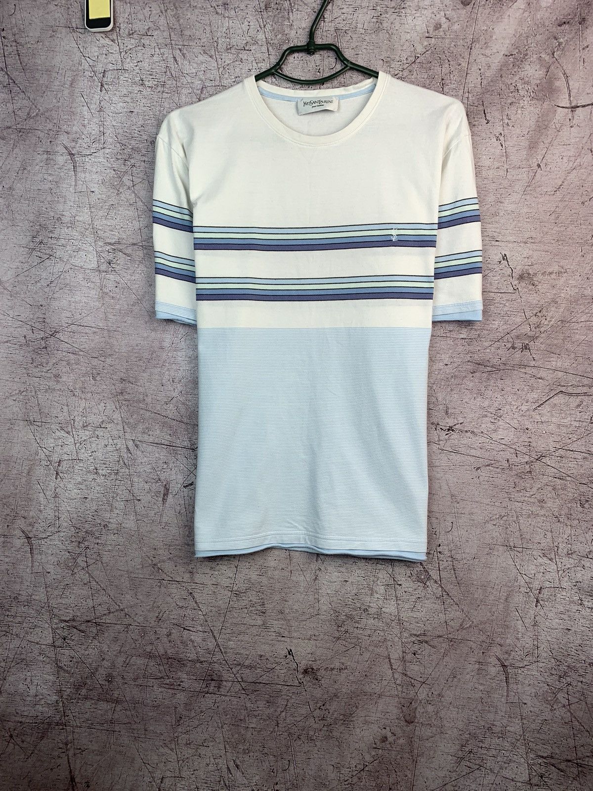 Vintage Vintage Yves Saint Laurent YSL T Shirt Size US L / EU 52-54 / 3 - 1 Thumbnail