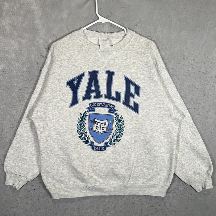 Vintage A1 Vintage 90s Yale University Sweater Adult XL Gray Crewneck ...