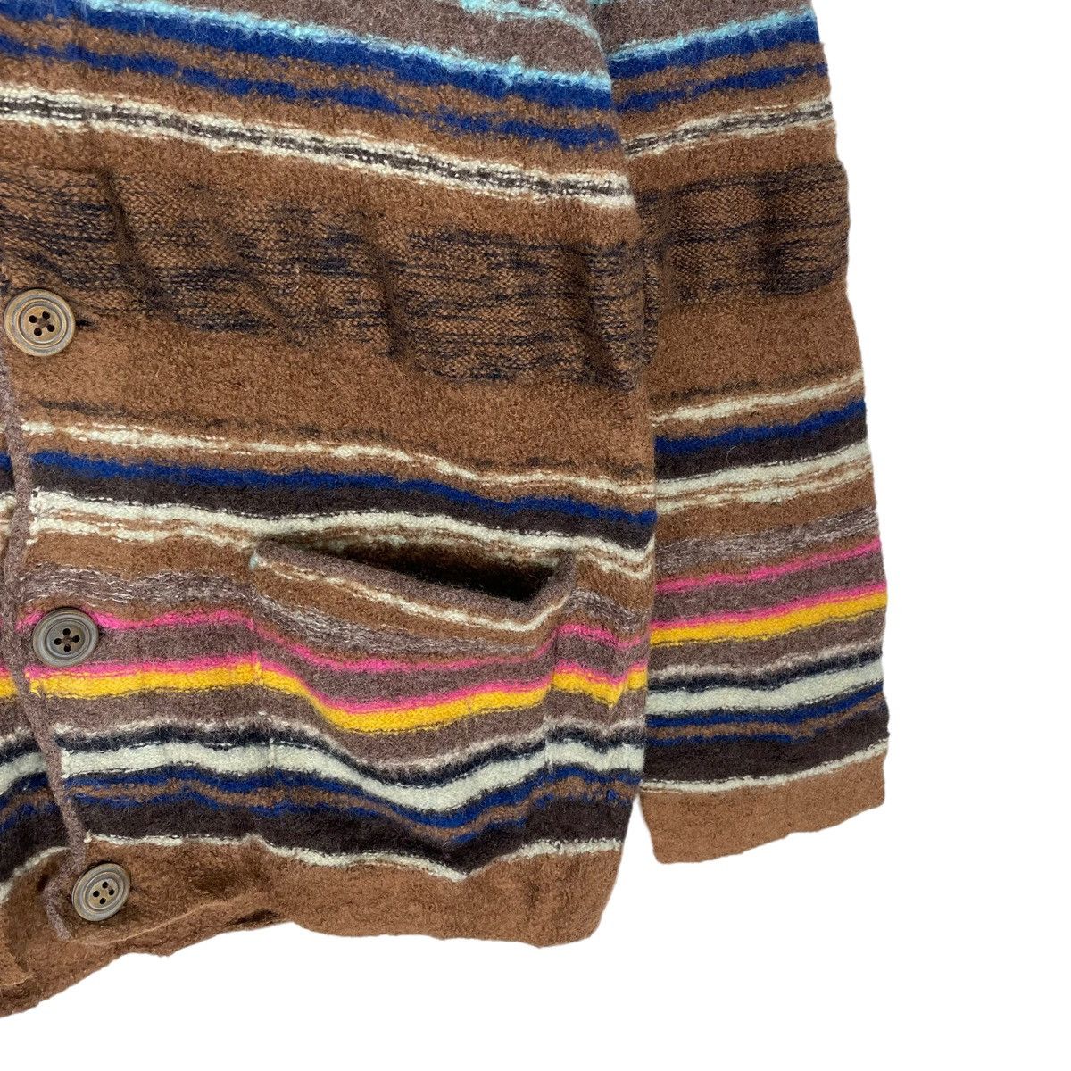 45rpm 🌟45RRM RAINBOW STRIPED WOOL BUTTON JACKET Size L / US 10 / IT 46 - 4 Thumbnail