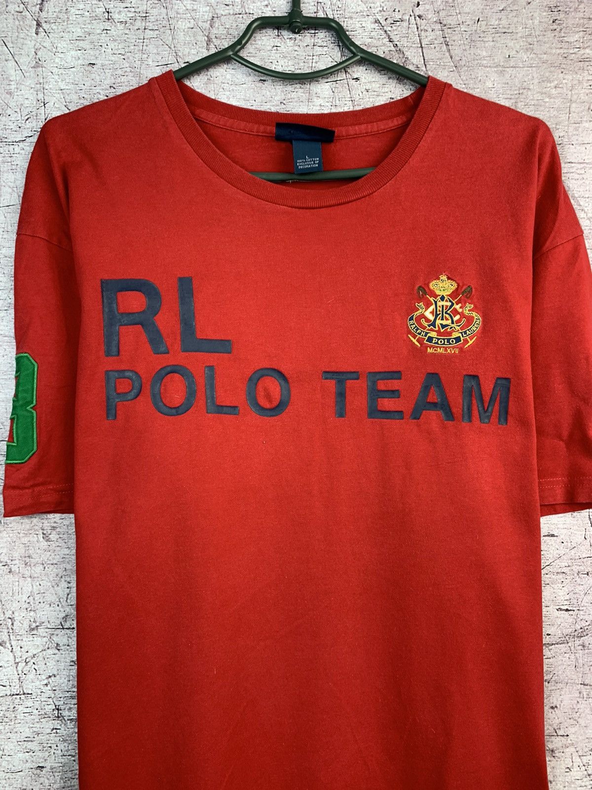 Polo Ralph Lauren × Ralph Lauren Polo Ralph Lauren Team Vintage Mens T-Shirt Size US L / EU 52-54 / 3 - 2 Thumbnail