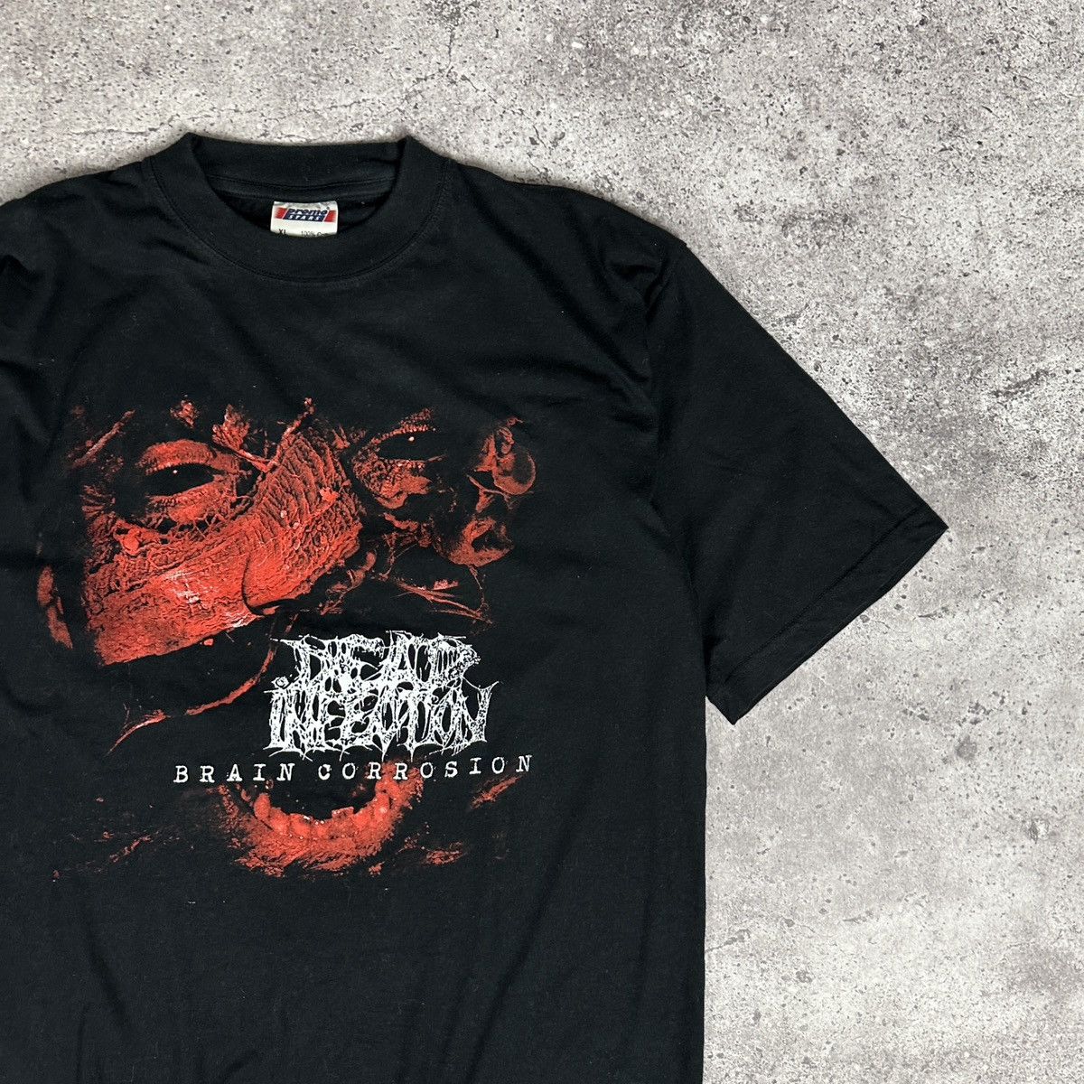 Band Tees Y2K Dead Infection Brain Corrosion Cannibal Corpse tee rock Size US XL / EU 56 / 4 - 3 Thumbnail