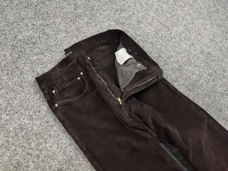 Versace Jeans Couture Vintage Versace jeans Couture Dark Corduroy Trouser Pants Size US 32 / EU 48 - 4 Thumbnail