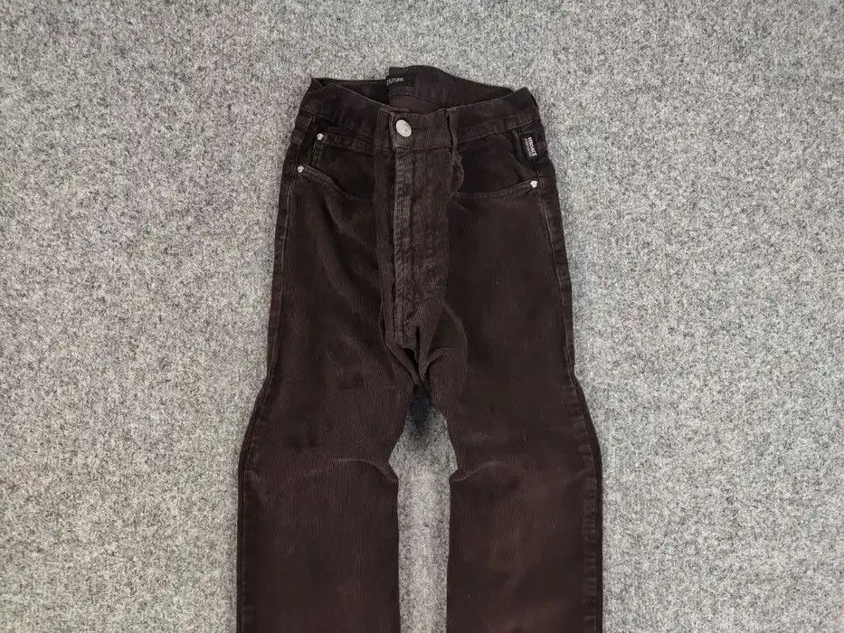 Versace Jeans Couture Vintage Versace jeans Couture Dark Corduroy Trouser Pants Size US 32 / EU 48 - 3 Thumbnail