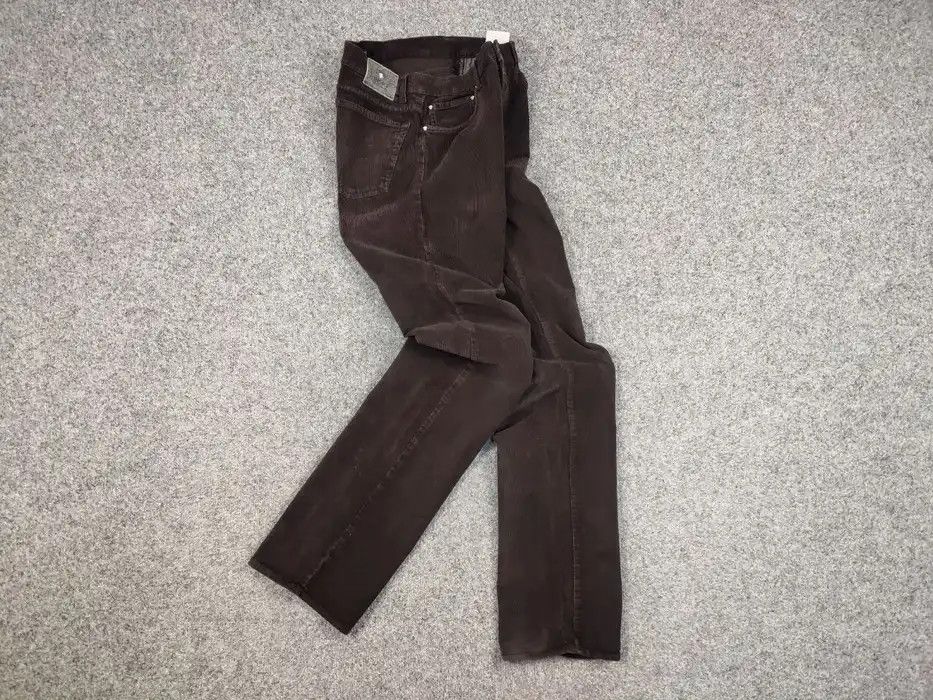 Versace Jeans Couture Vintage Versace jeans Couture Dark Corduroy Trouser Pants Size US 32 / EU 48 - 7 Thumbnail
