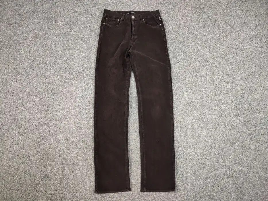 Versace Jeans Couture Vintage Versace jeans Couture Dark Corduroy Trouser Pants Size US 32 / EU 48 - 5 Thumbnail