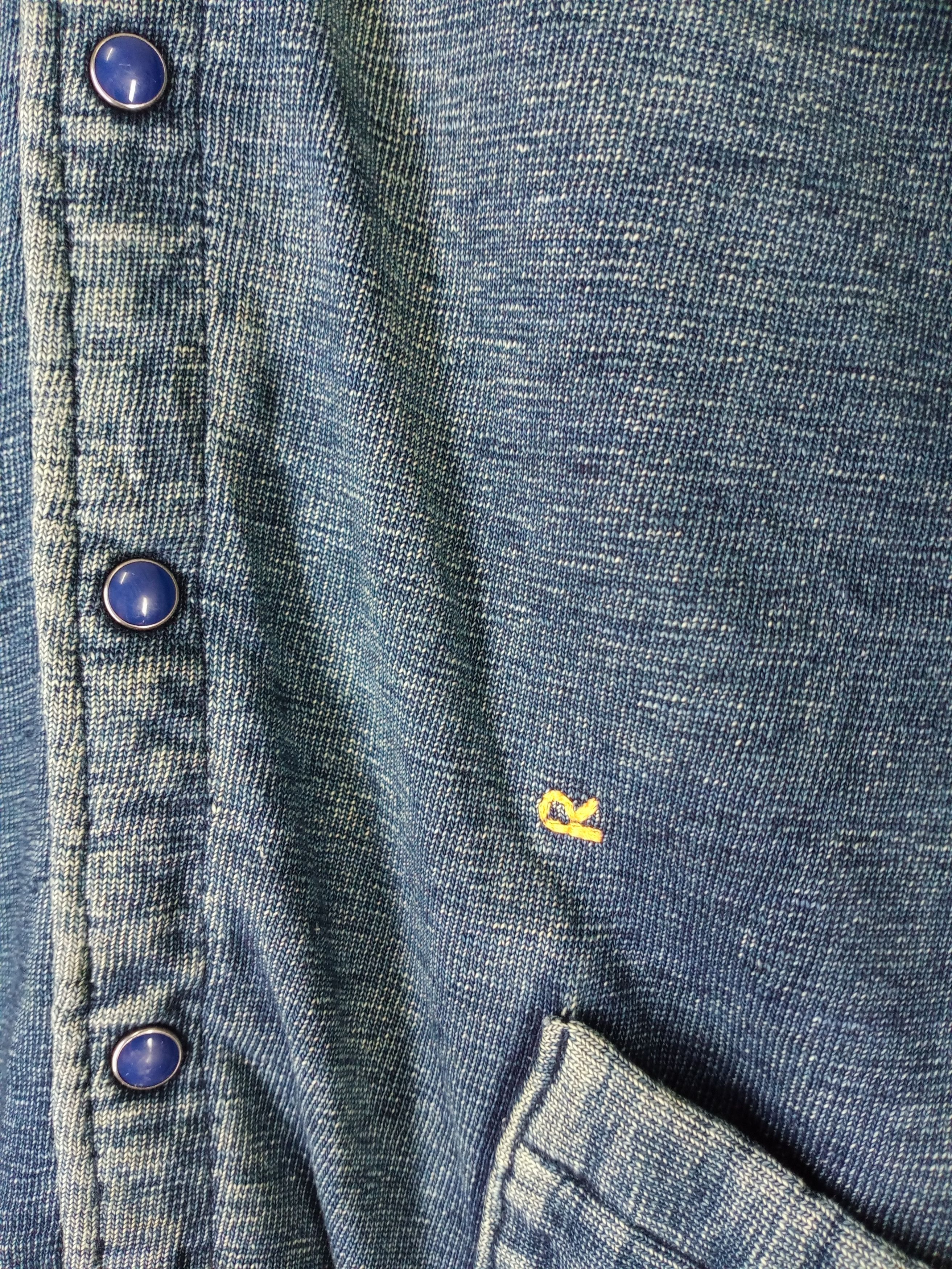 45rpm Rare Vintage 45RPM Distressed Indigo Cardigan Size US M / EU 48-50 / 2 - 6 Thumbnail