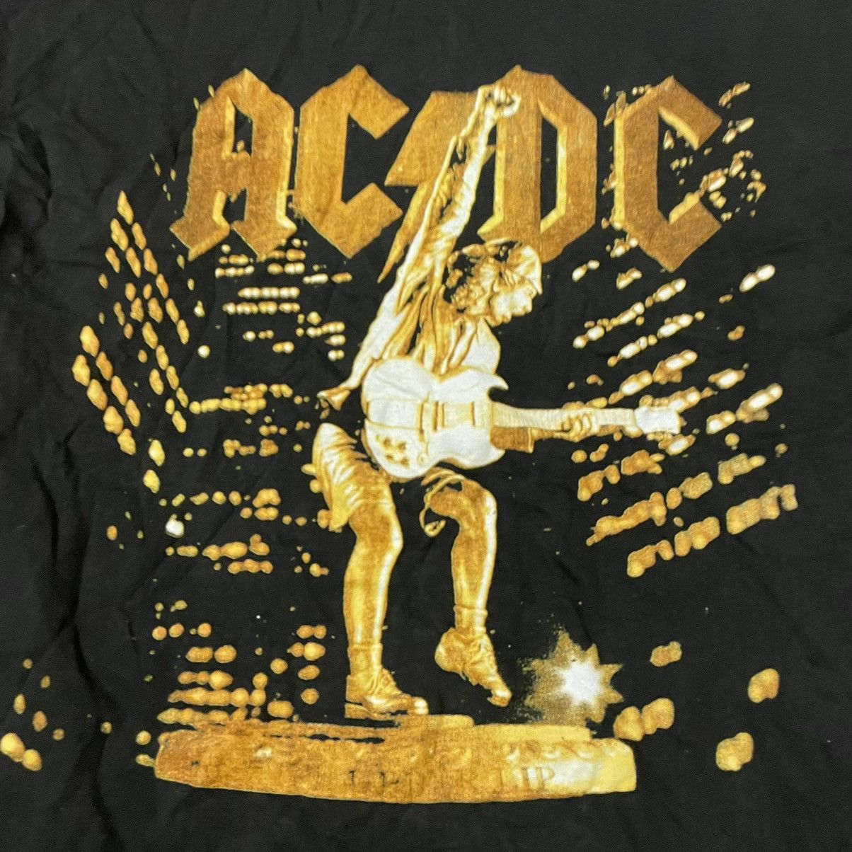 Vintage Vintage 90s AC DC Sun Faded Graphic Band Tee Grunge Boxy L Size US L / EU 52-54 / 3 - 7 Thumbnail