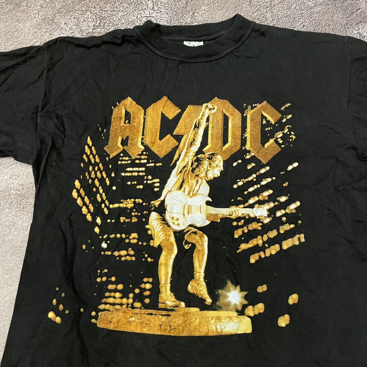 Vintage Vintage 90s AC DC Sun Faded Graphic Band Tee Grunge Boxy L Size US L / EU 52-54 / 3 - 2 Thumbnail