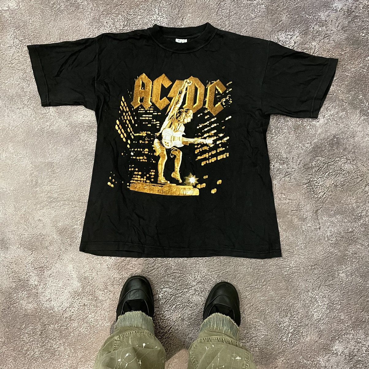 Vintage Vintage 90s AC DC Sun Faded Graphic Band Tee Grunge Boxy L Size US L / EU 52-54 / 3 - 1 Thumbnail